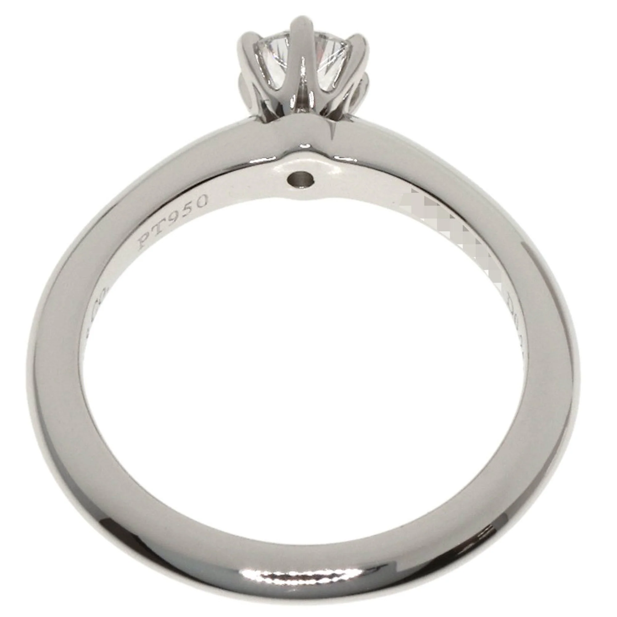 Solitaire Ring Platinum with Diamond - Image 4