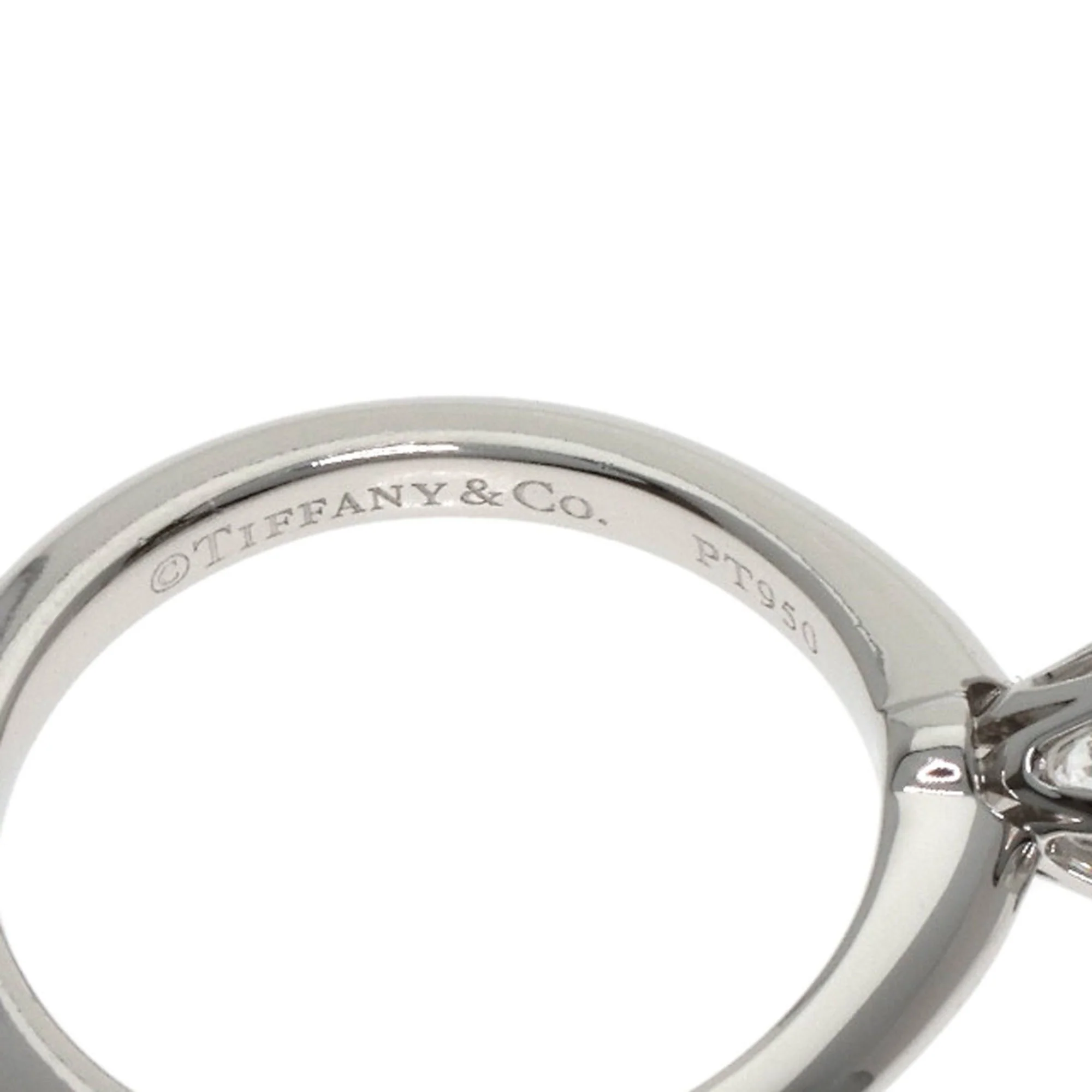 Solitaire Ring Platinum with Diamond - Image 5