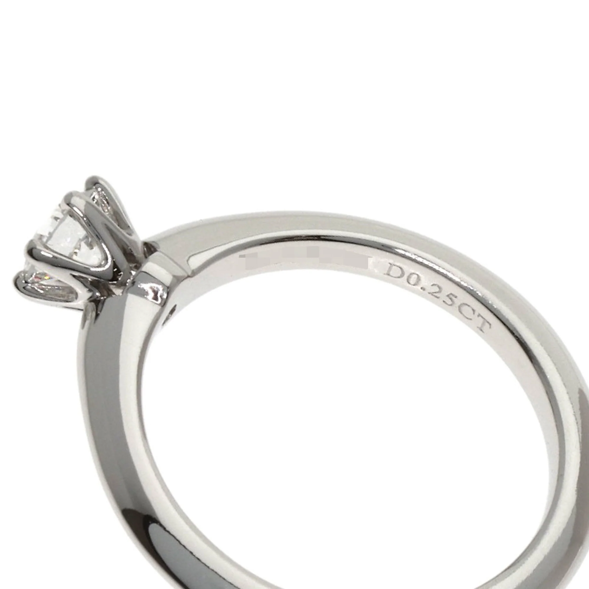 Solitaire Ring Platinum with Diamond - Image 6