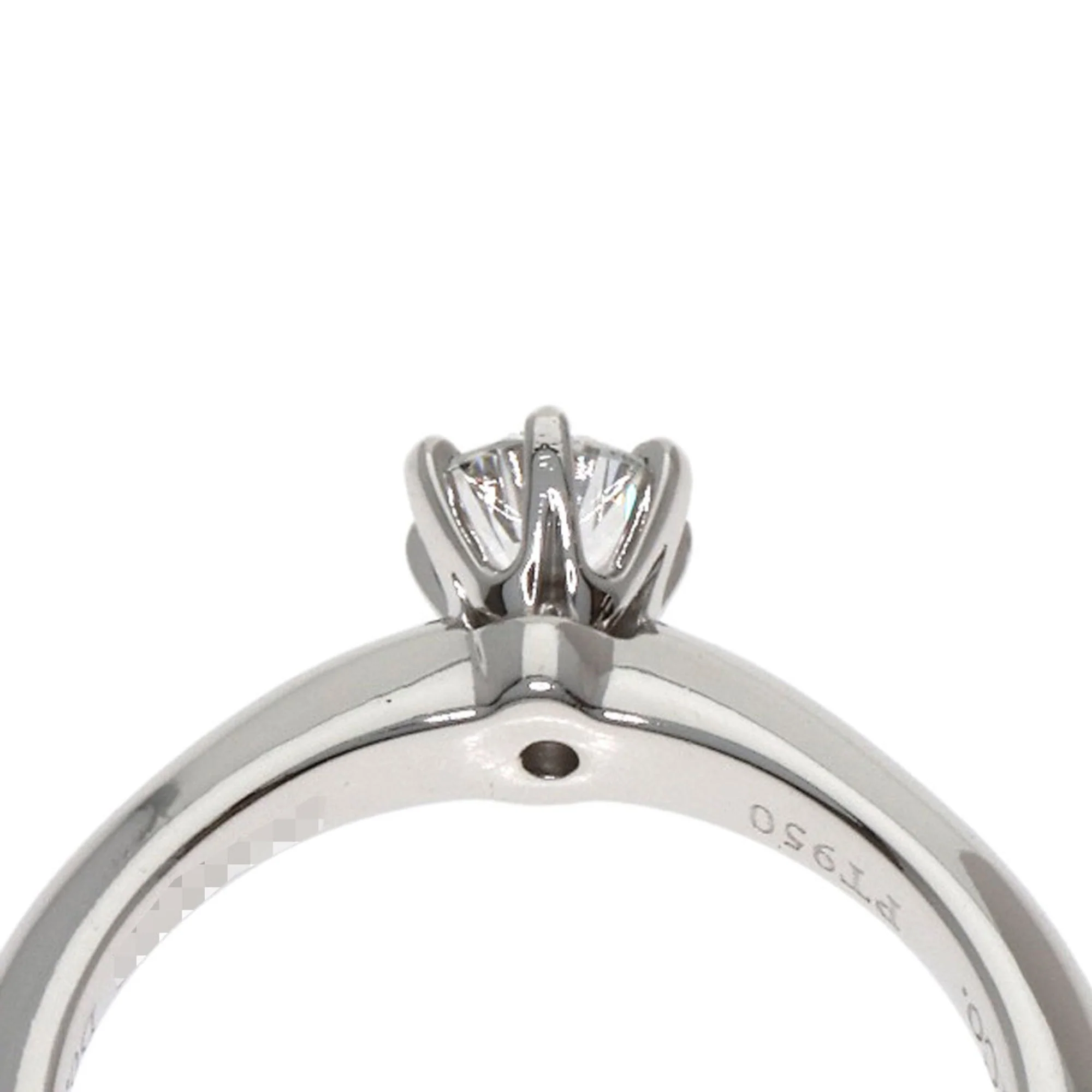 Solitaire Ring Platinum with Diamond - Image 8