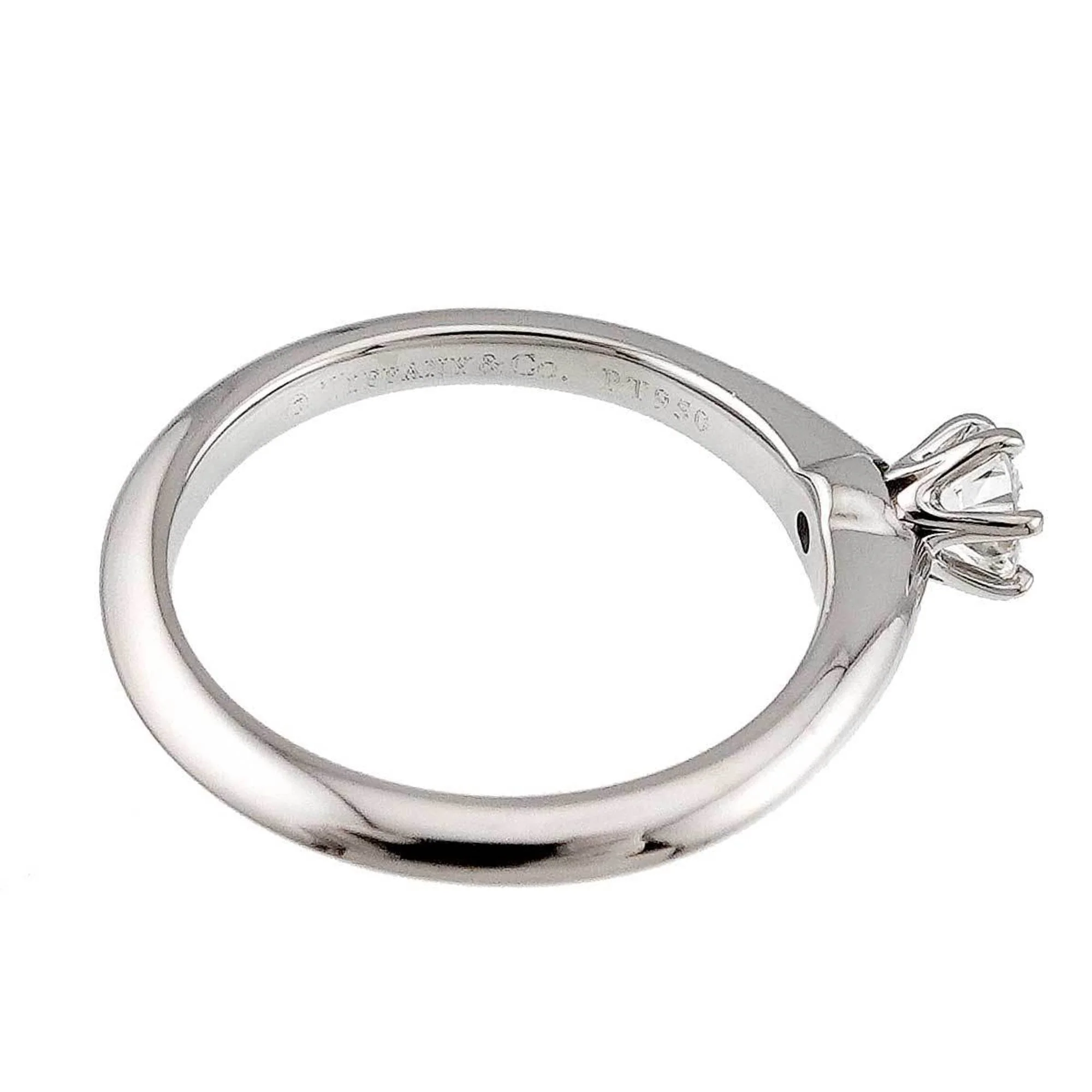 Solitaire Ring Platinum with Diamond - Image 2