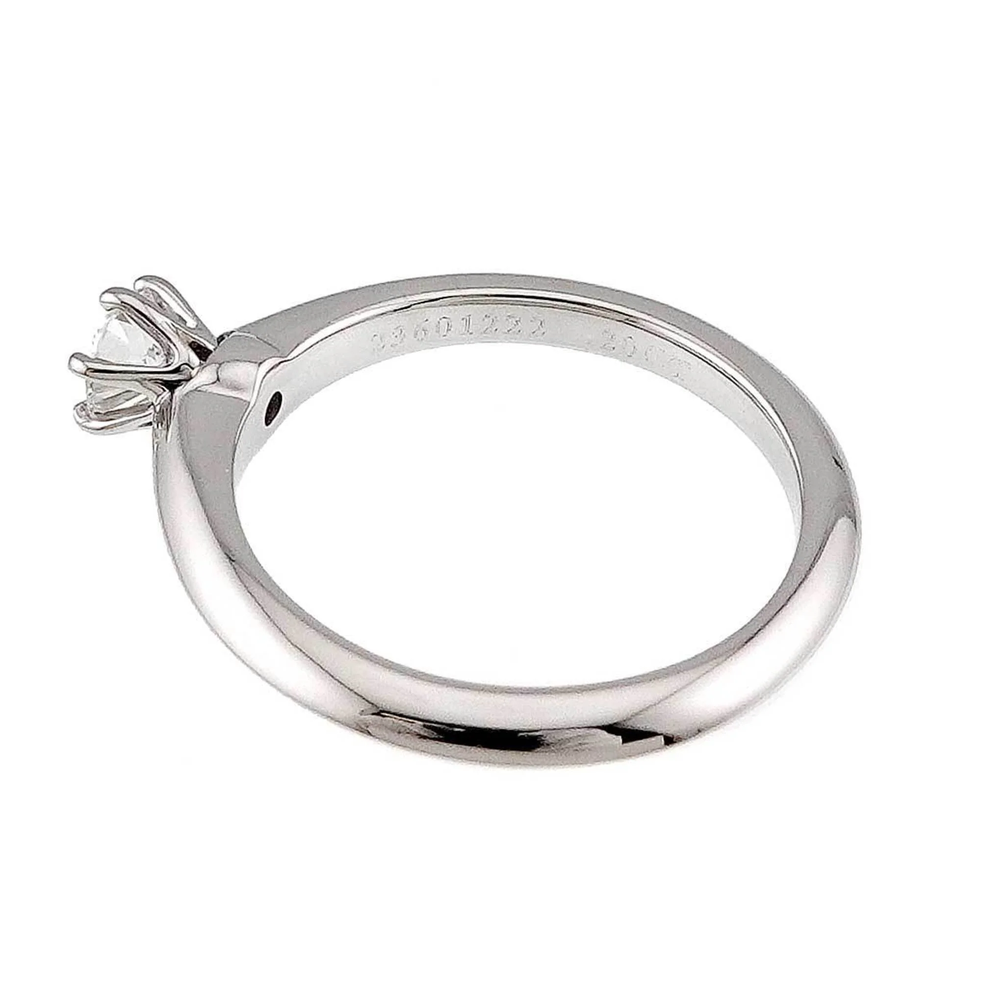 Solitaire Ring Platinum with Diamond - Image 3