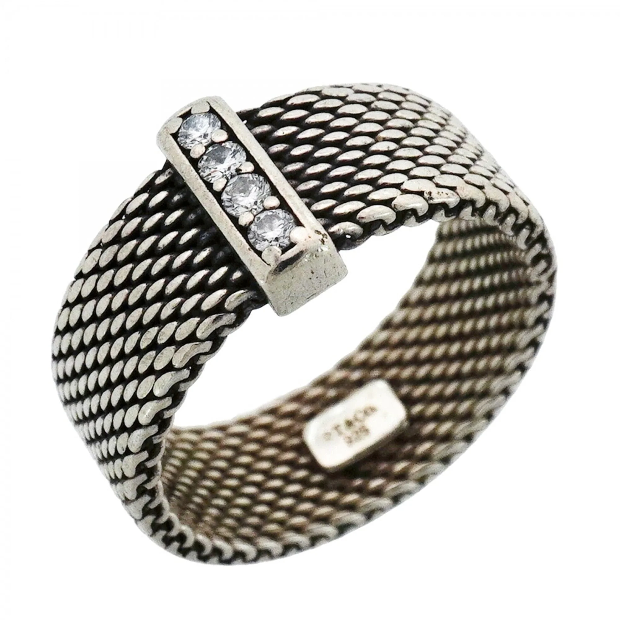 Somerset Ring Sterling Silver with Diamond