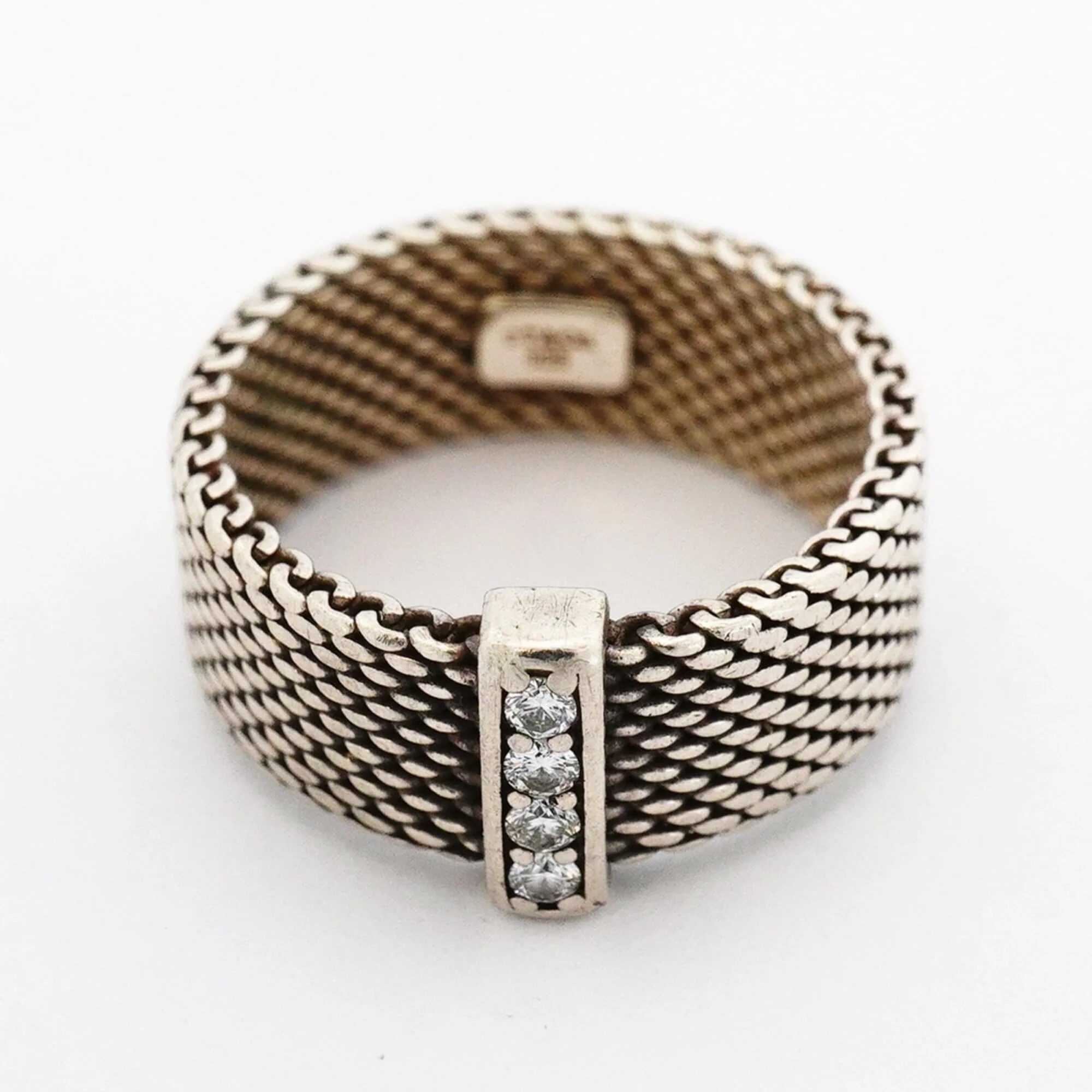 Somerset Ring Sterling Silver with Diamond - Image 3