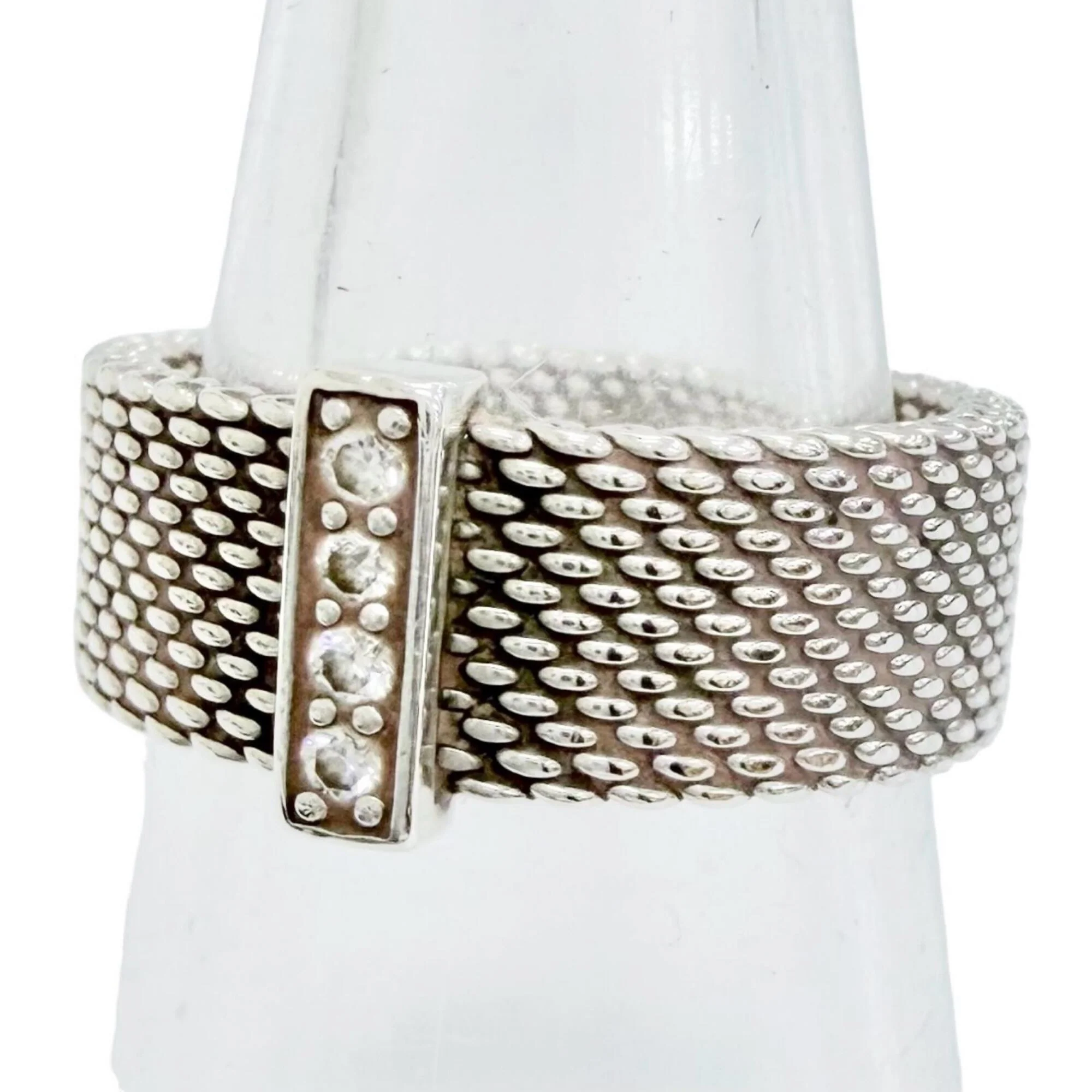 Somerset Ring Sterling Silver with Diamond