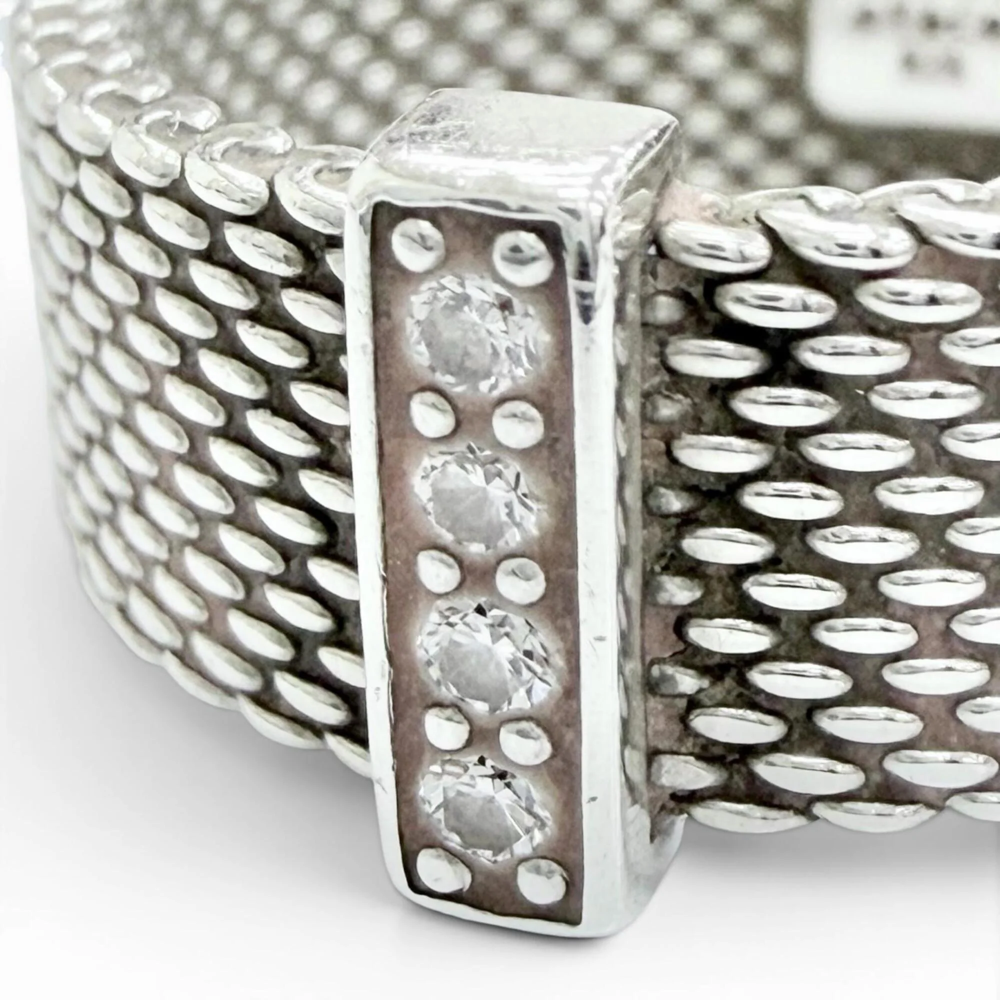 Somerset Ring Sterling Silver with Diamond - Image 6