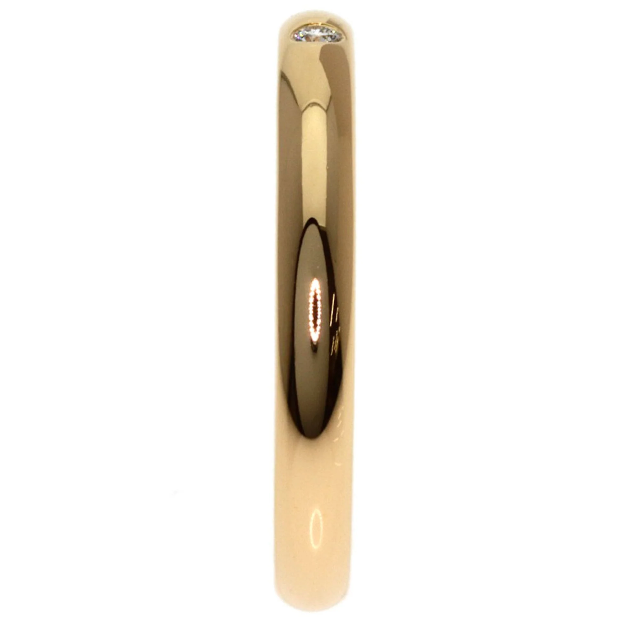 Stacking Band Ring 18K Rose Gold with Diamond - Image 3
