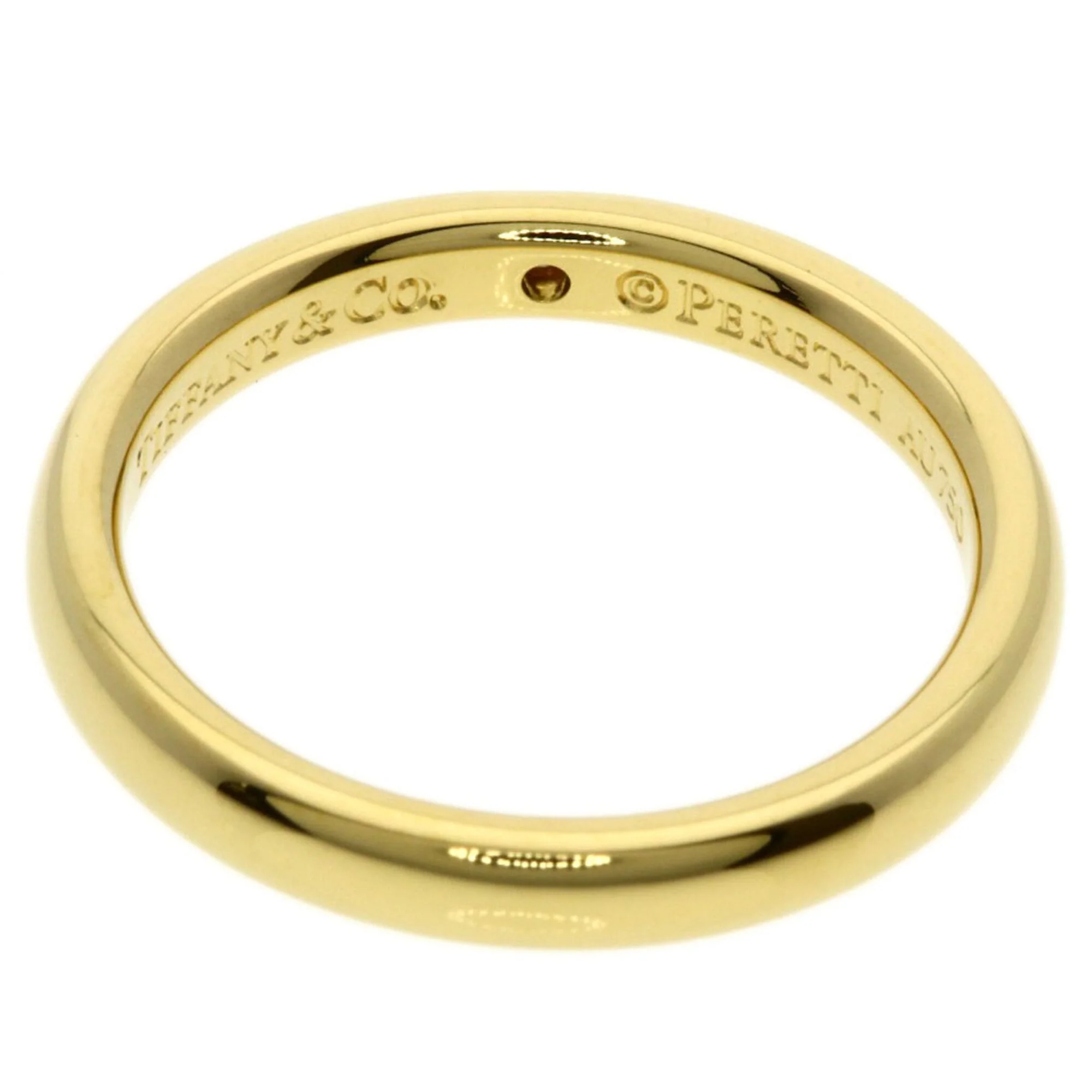 Stacking Band Ring 18K Yellow Gold with Diamond - Image 4