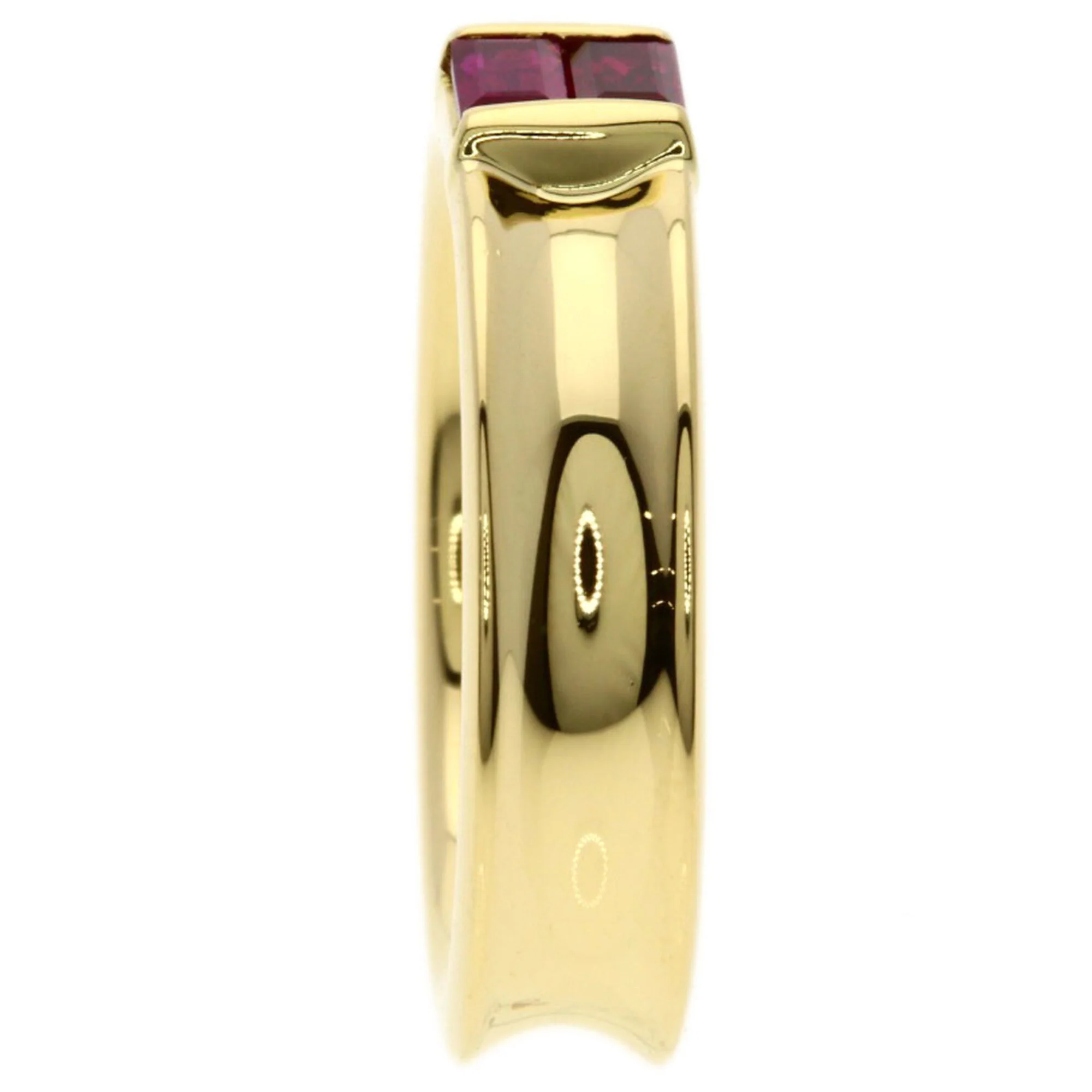 Stacking Ring 18K Yellow Gold with Ruby - Image 3