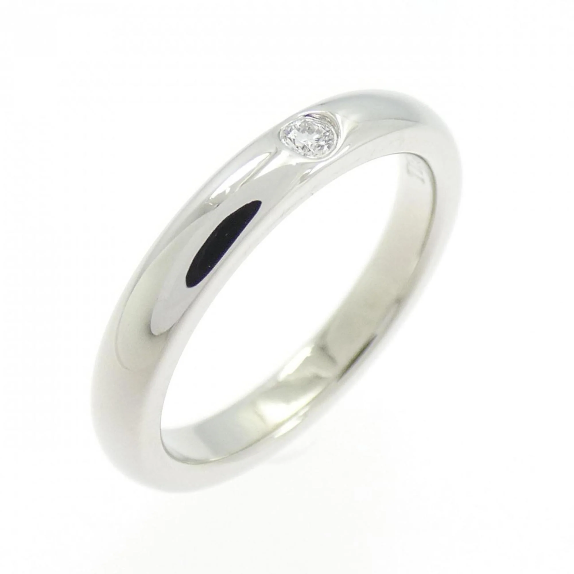 Stacking Ring Platinum with Diamond