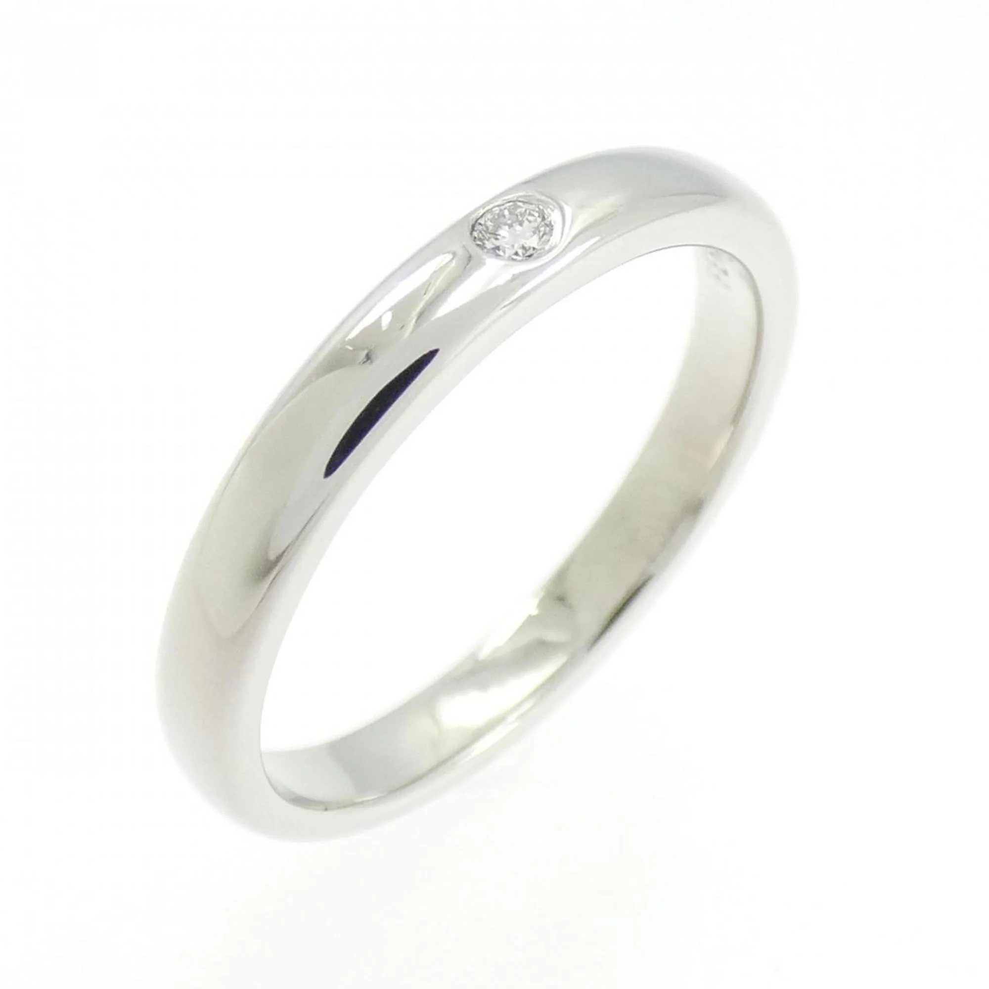 Stacking Ring Platinum with Diamond