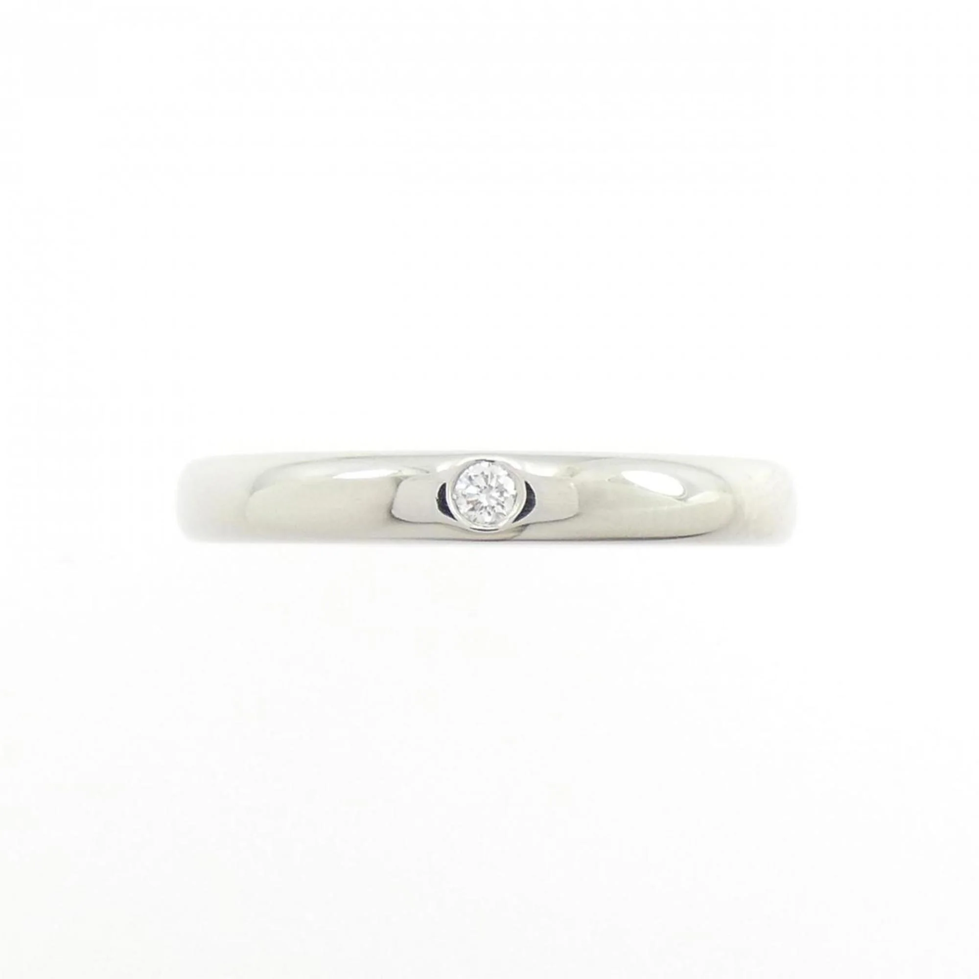 Stacking Ring Platinum with Diamond - Image 2