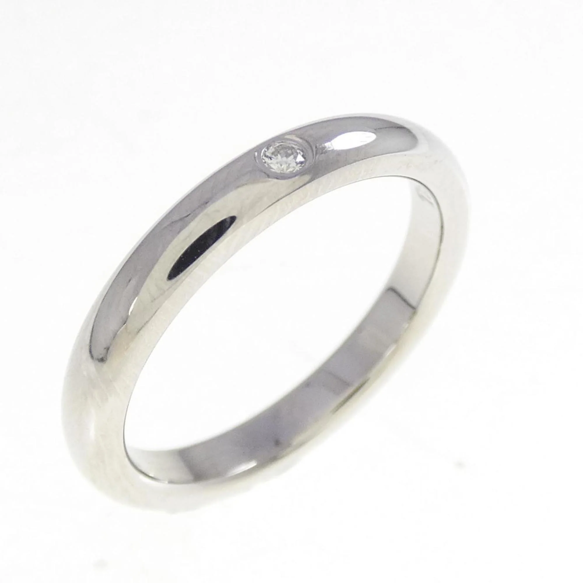 Stacking Ring Platinum with Diamond