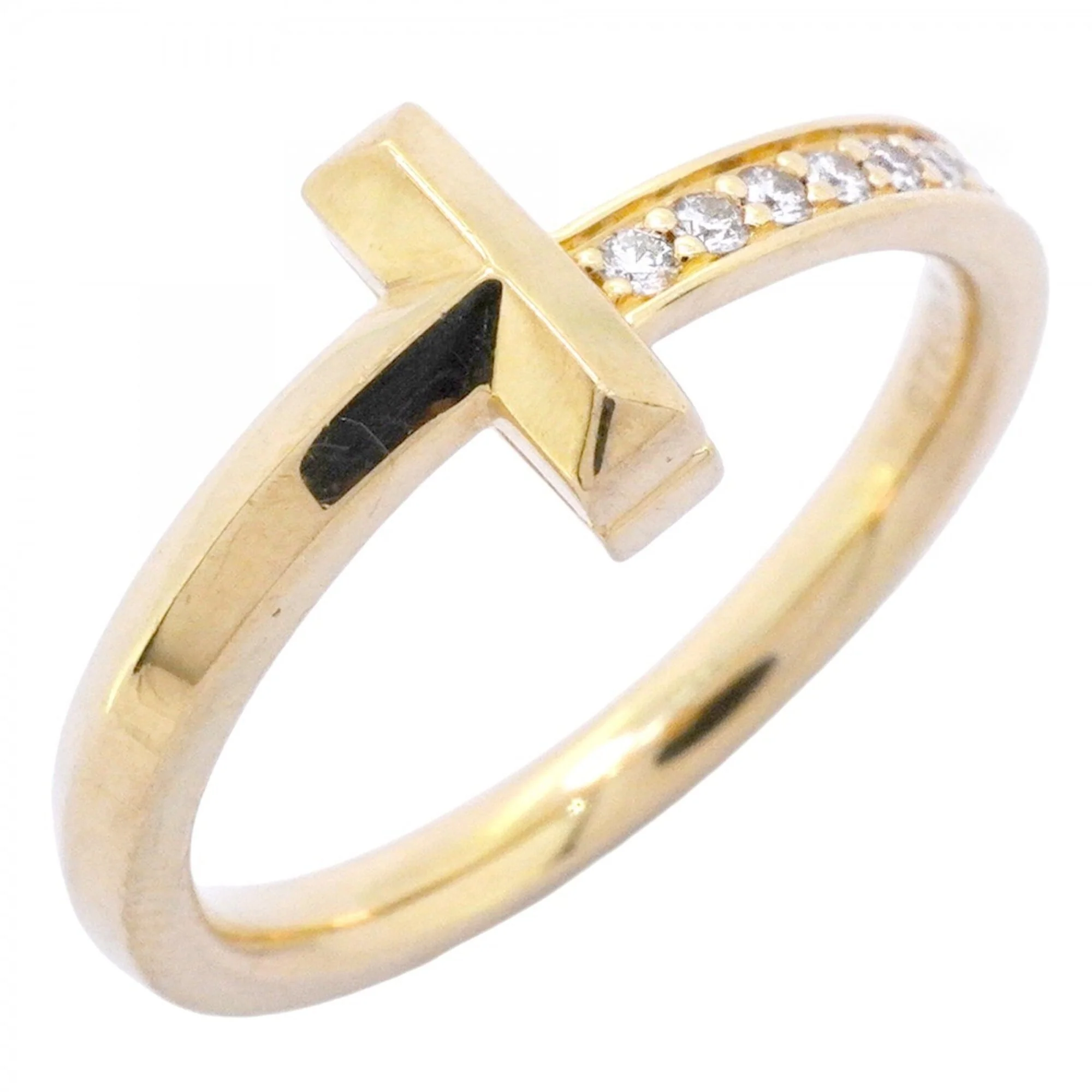 T One Ring 18K Yellow Gold with Diamond