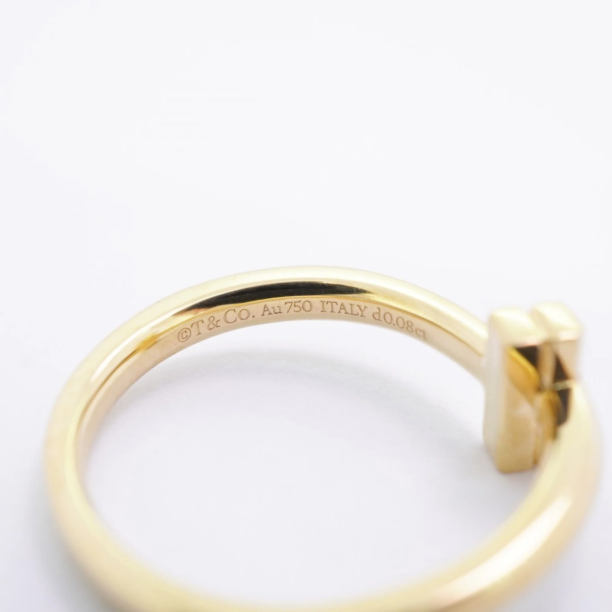 T One Ring 18K Yellow Gold with Diamond - Image 4
