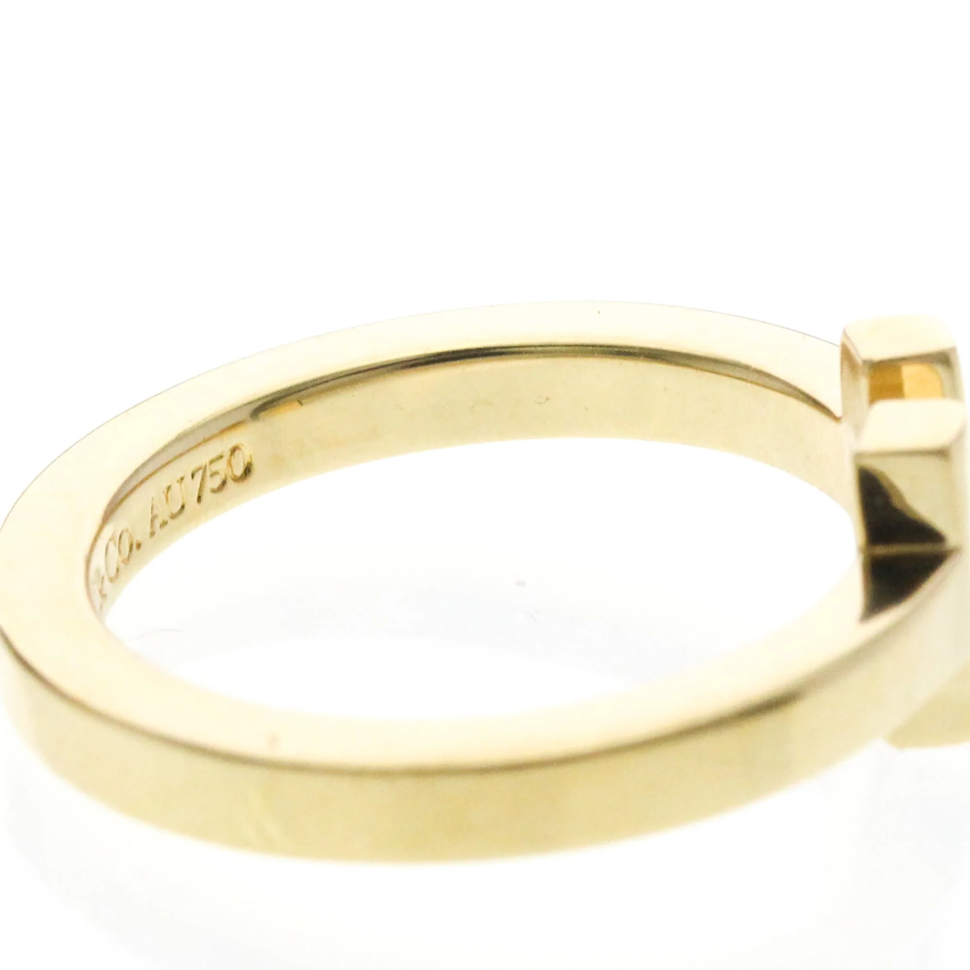 T Square Ring 18K Yellow Gold - Image 8