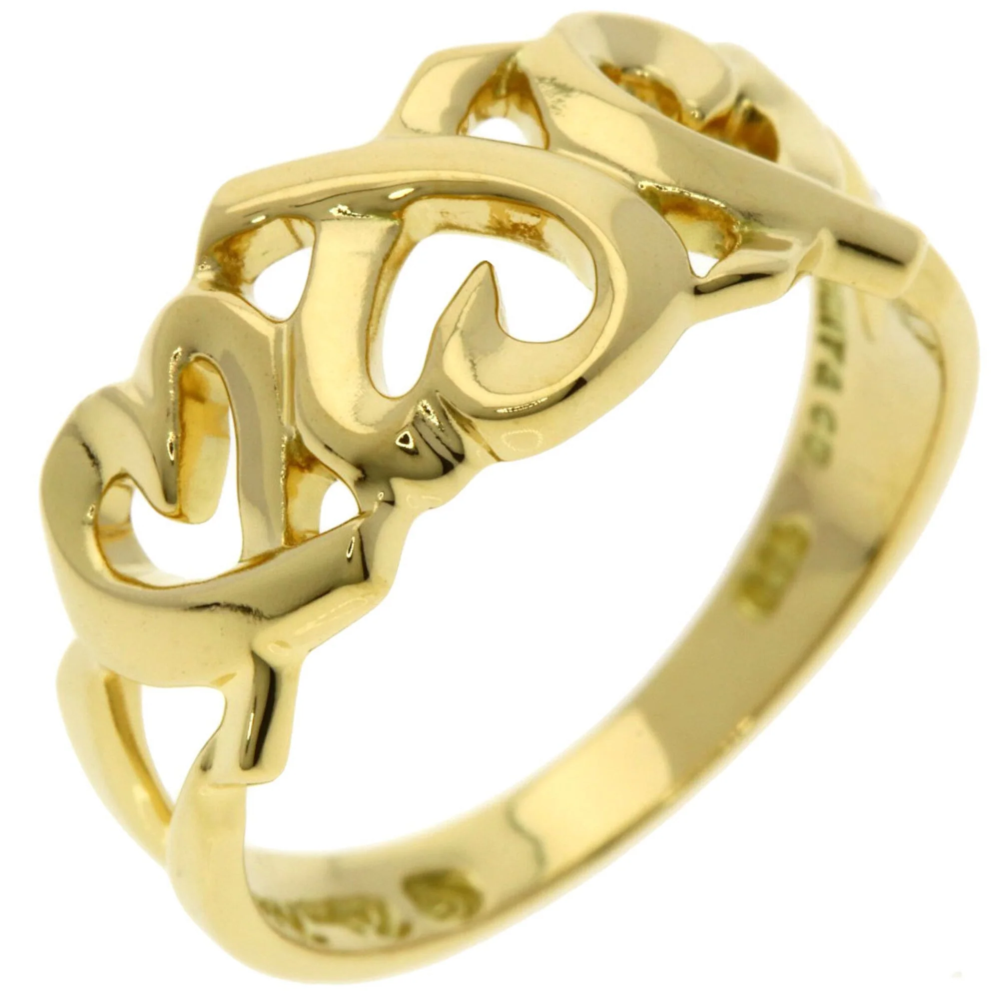 Triple Loving Heart Ring 18K Yellow Gold - Image 2
