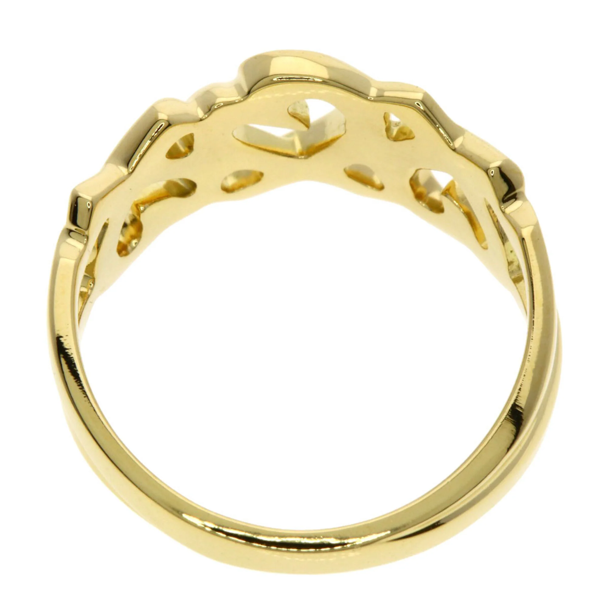 Triple Loving Heart Ring 18K Yellow Gold - Image 4