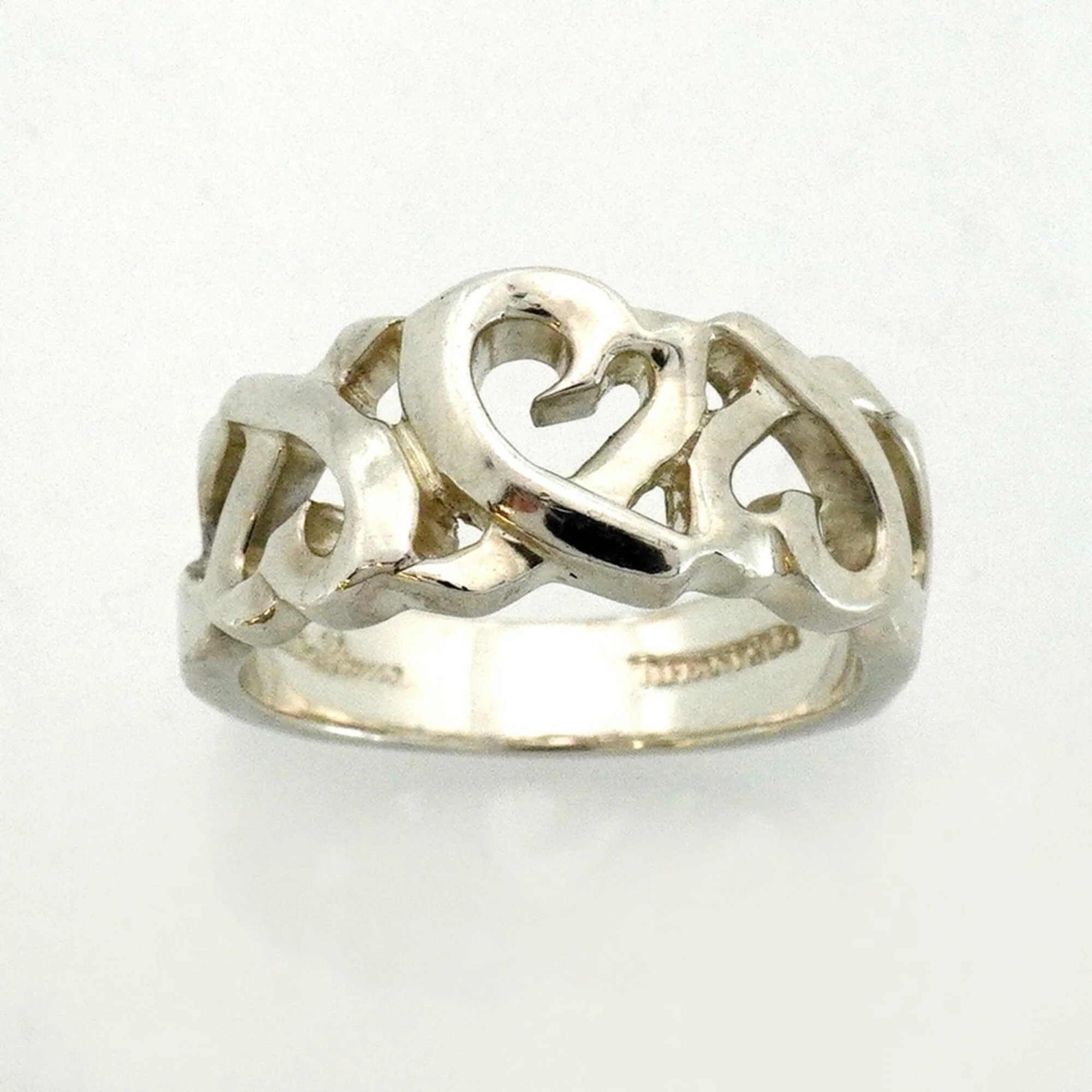 Triple Loving Heart Ring Sterling Silver - Image 2