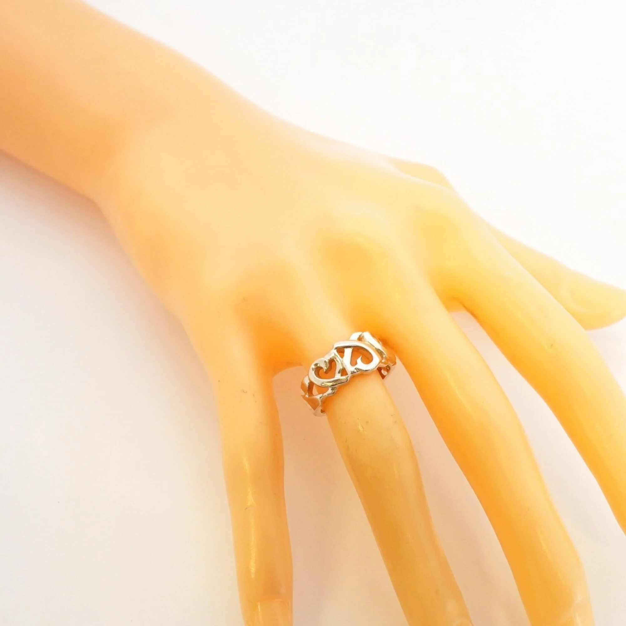 Triple Loving Heart Ring Sterling Silver - Image 7