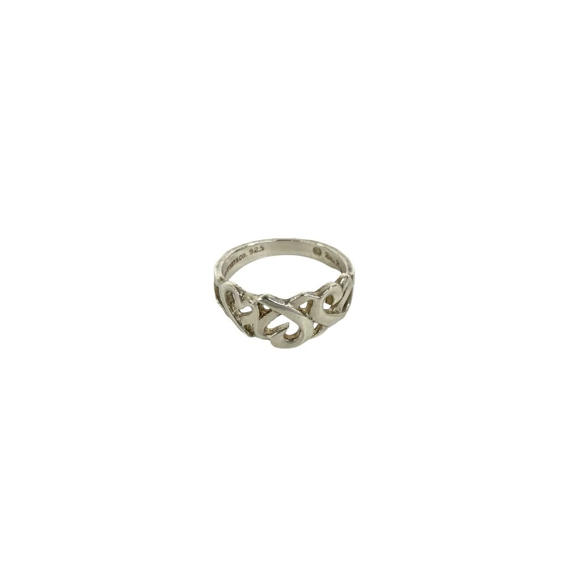 Triple Loving Heart Ring Sterling Silver