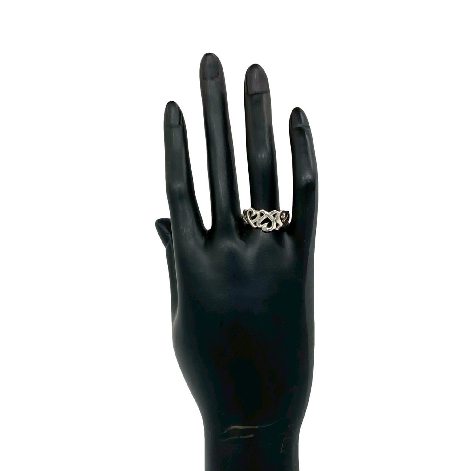 Triple Loving Heart Ring Sterling Silver - Image 2