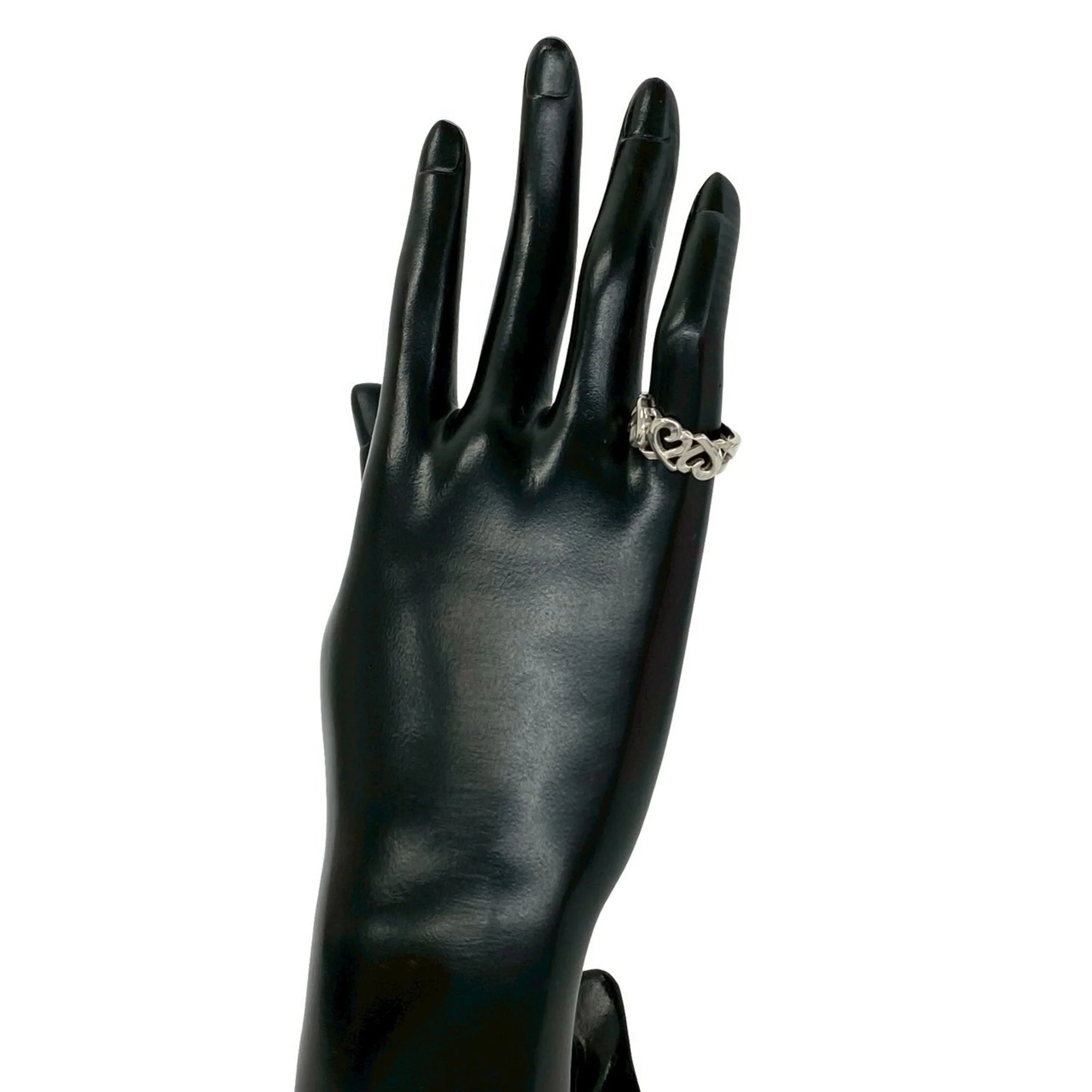Triple Loving Heart Ring Sterling Silver - Image 2