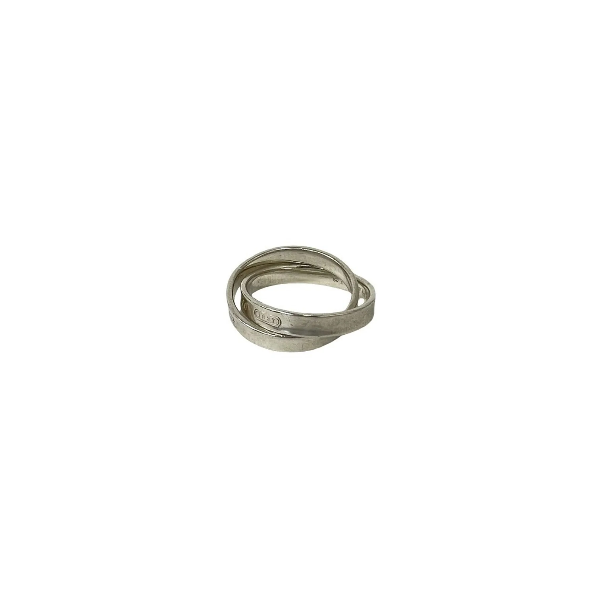 Vintage 1837 Double Narrow Ring Sterling Silver - Image 4