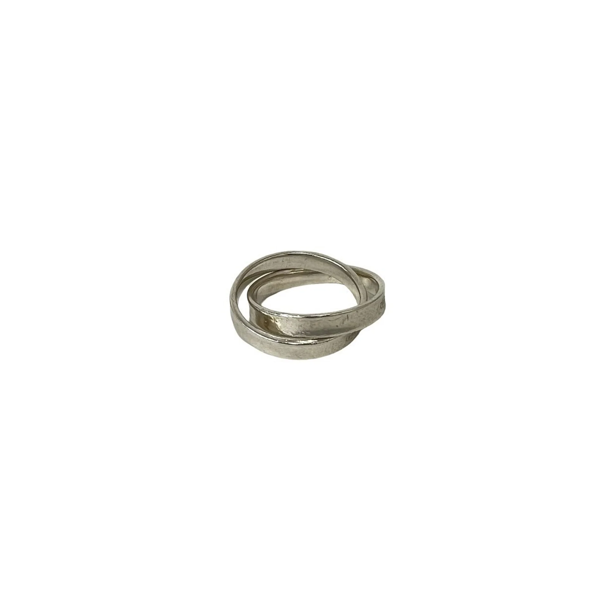 Vintage 1837 Double Narrow Ring Sterling Silver - Image 5