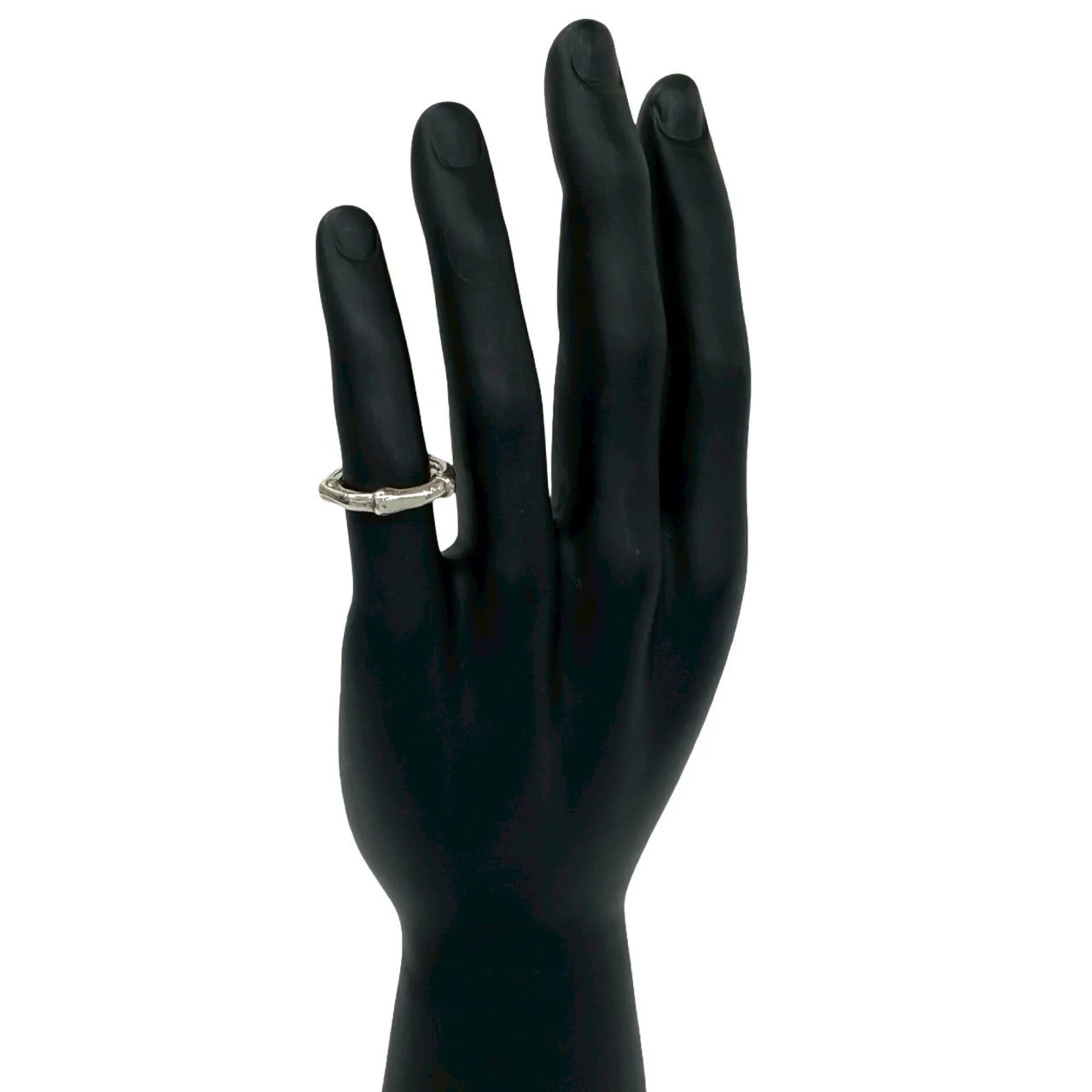 Vintage Bamboo Ring Sterling Silver - Image 3