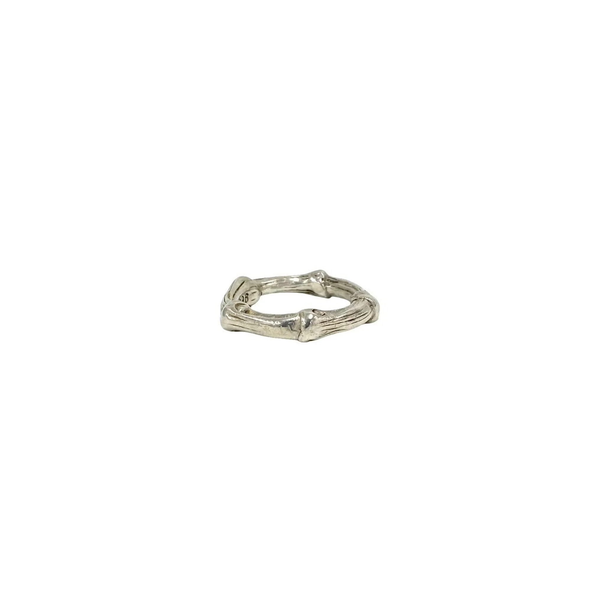 Vintage Bamboo Ring Sterling Silver - Image 6