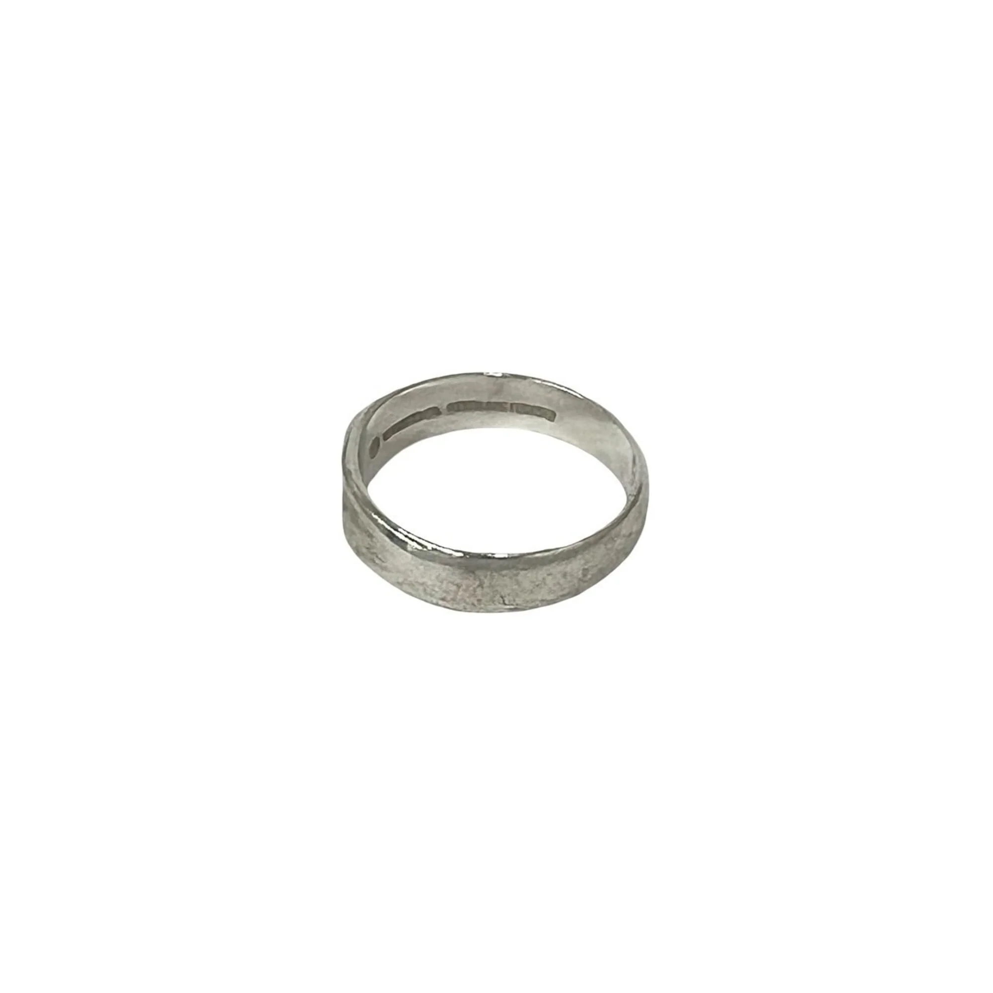 Vintage Curved Heart Ring Sterling Silver - Image 6