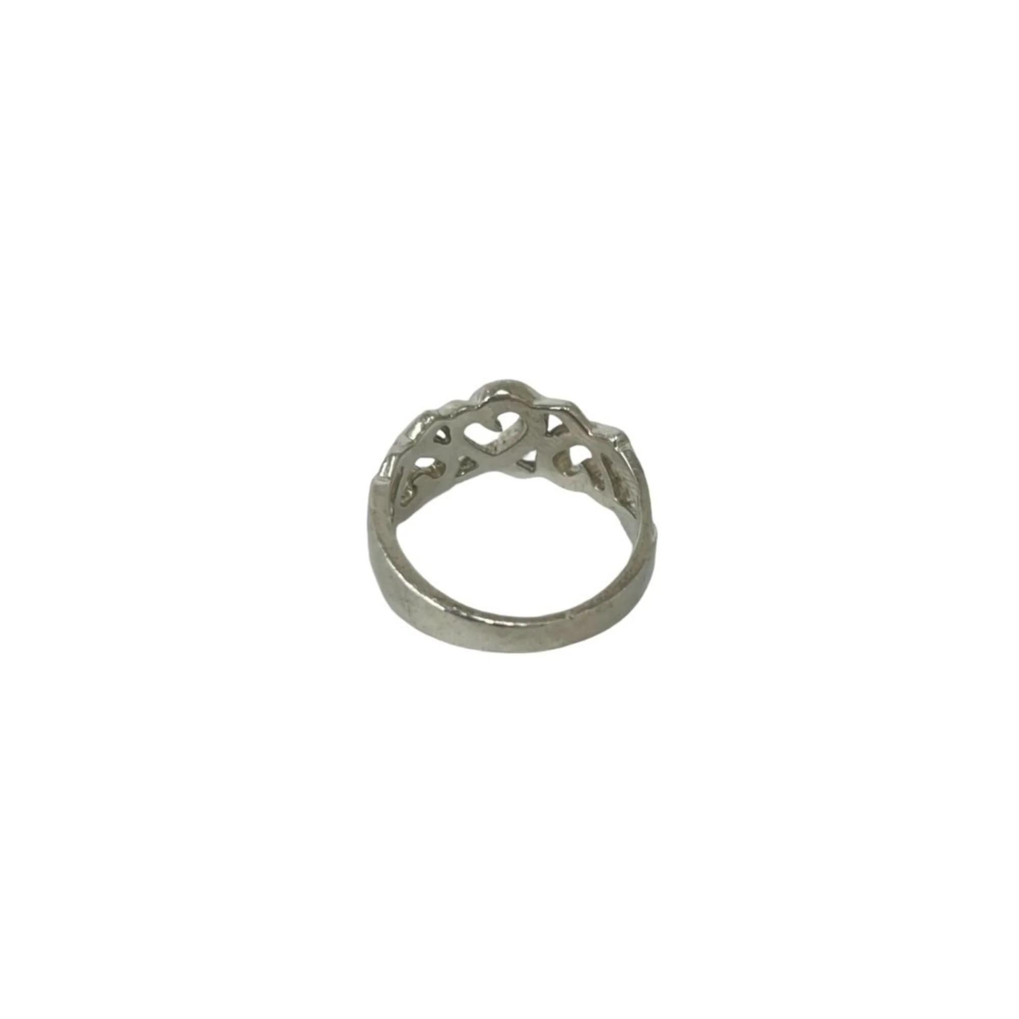 Vintage Loving Heart Ring Sterling Silver - Image 6