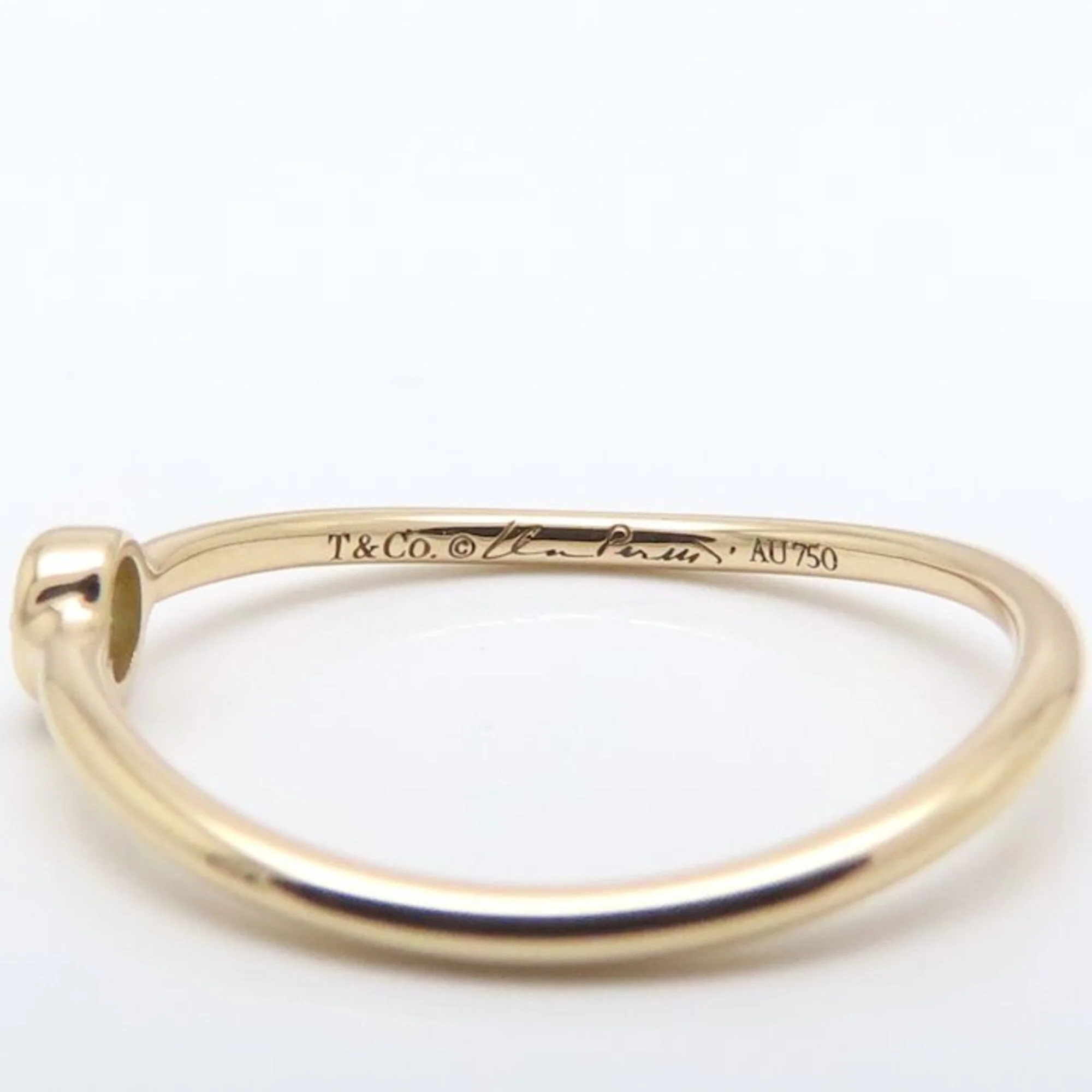 Wave One Band Ring 18K Rose Gold and Diamond - Image 5