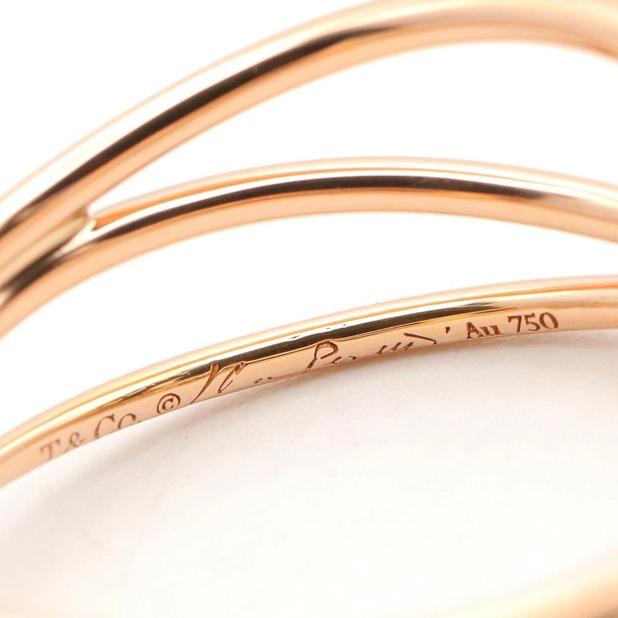 Wave Ring 18K Rose Gold With Diamond - Image 4