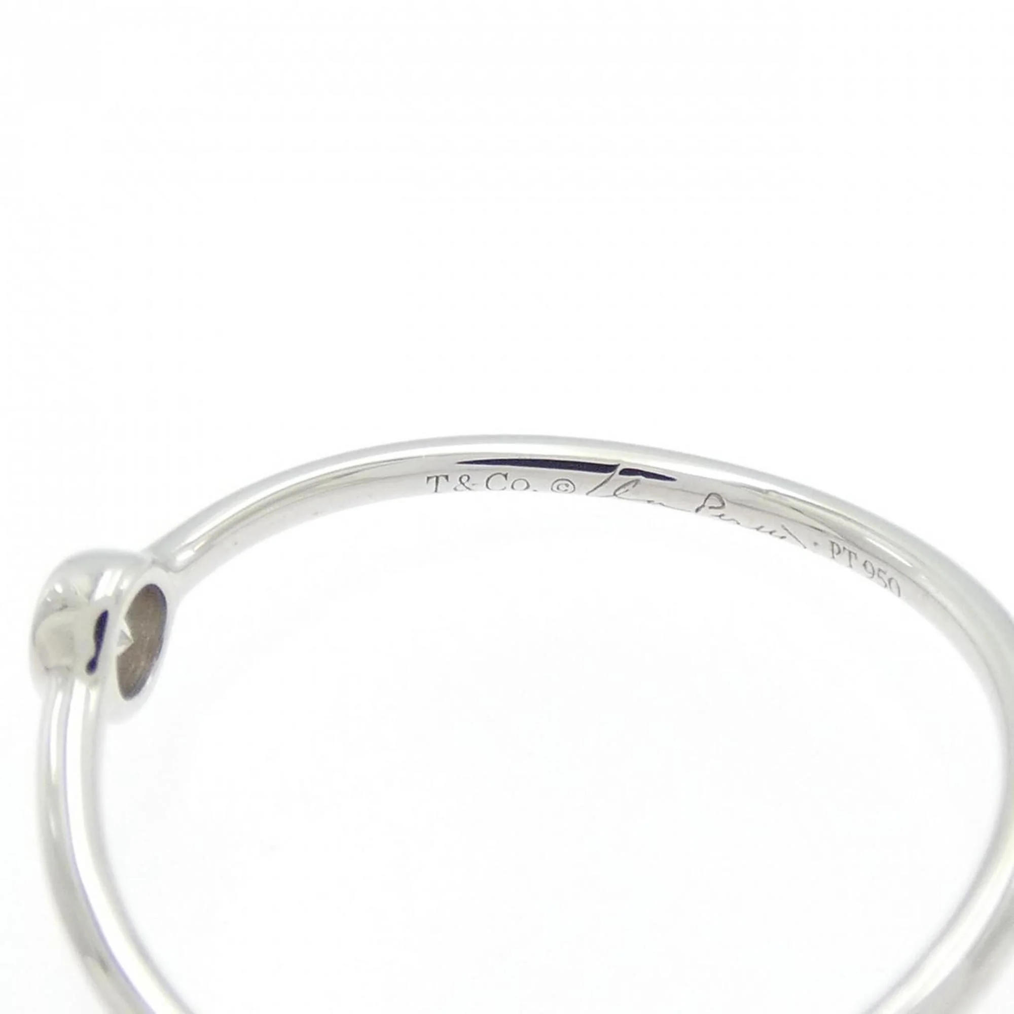Wave Ring Platinum With Diamond - Image 4