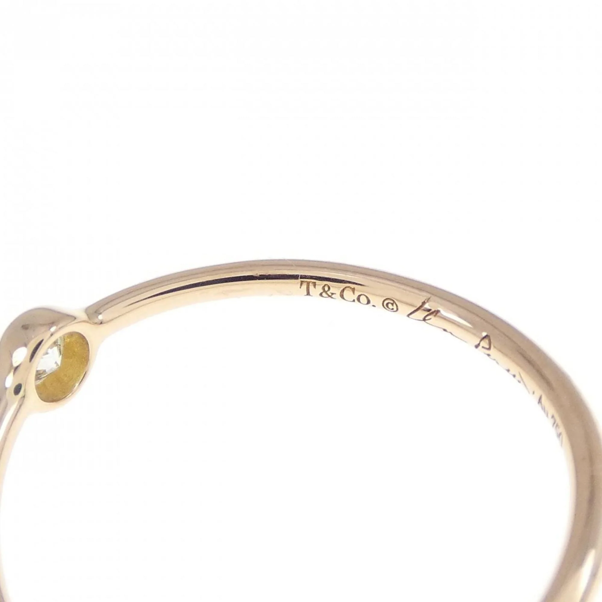 Wave Single Row Ring 18K Rose Gold with Diamond - Image 4