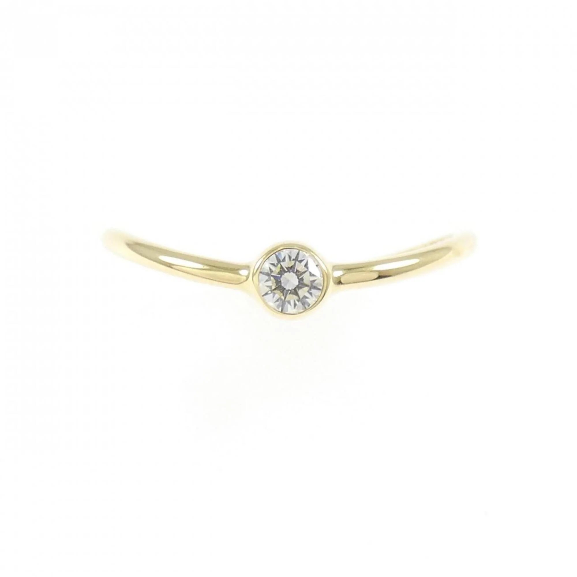Wave Single Row Ring 18K Yellow Gold - Image 2