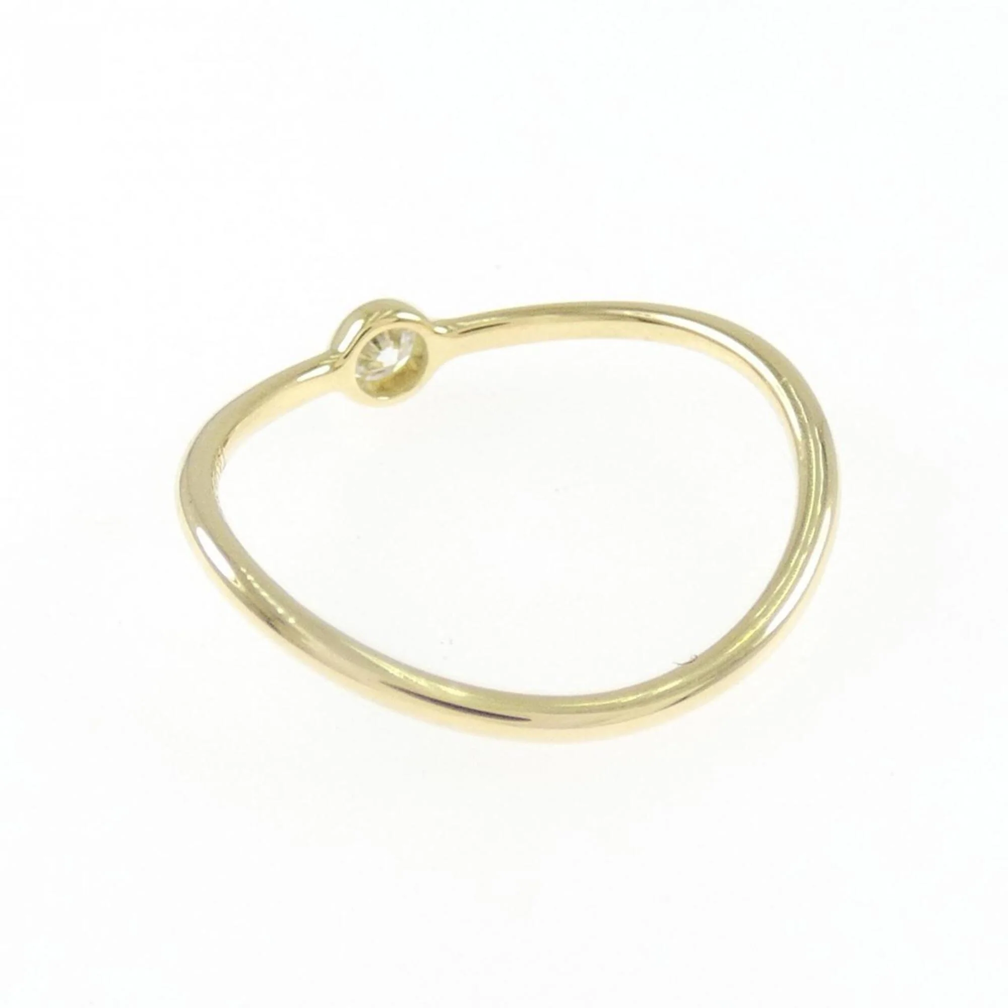 Wave Single Row Ring 18K Yellow Gold - Image 3