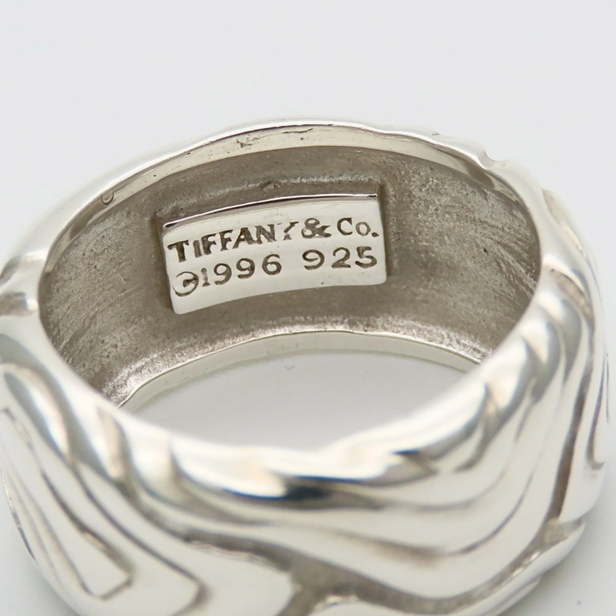 Wide Wood Ring Sterling Silver - Image 5