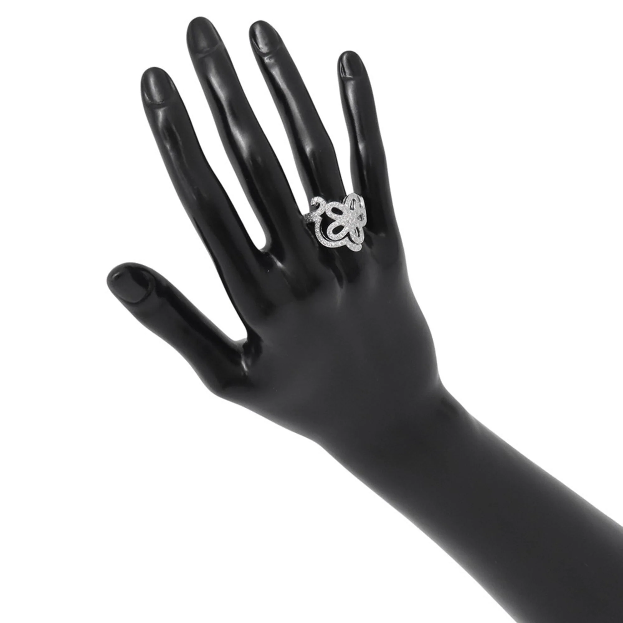 Dentelle Ring 18K White Gold with Diamond - Image 4