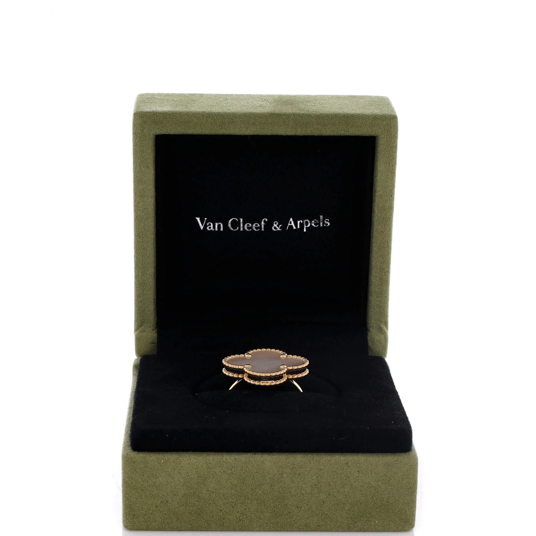 Magic Alhambra Ring 18K Yellow Gold with Mother of Pearl - Image 2