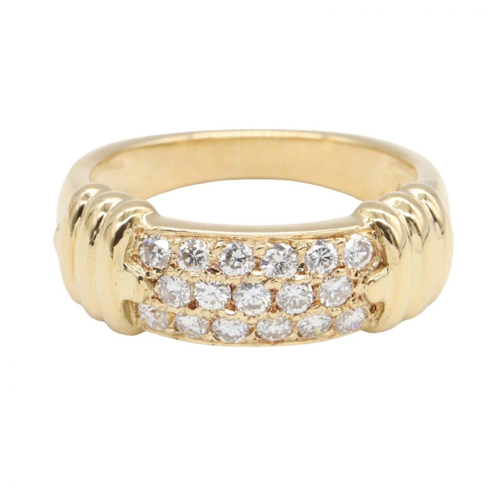 Ring 18K Yellow Gold with Diamond - Image 2