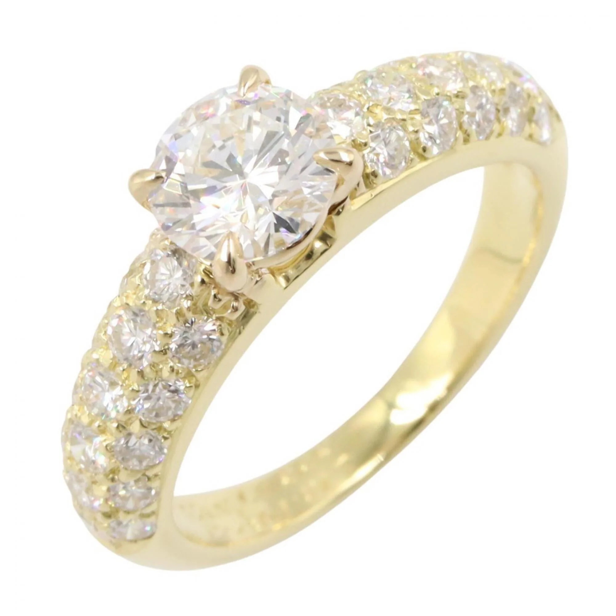 Ring 18K Yellow Gold With Diamond