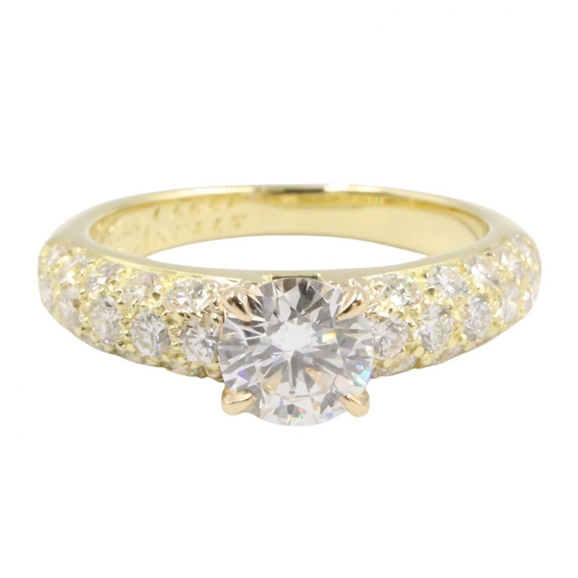 Ring 18K Yellow Gold With Diamond - Image 2
