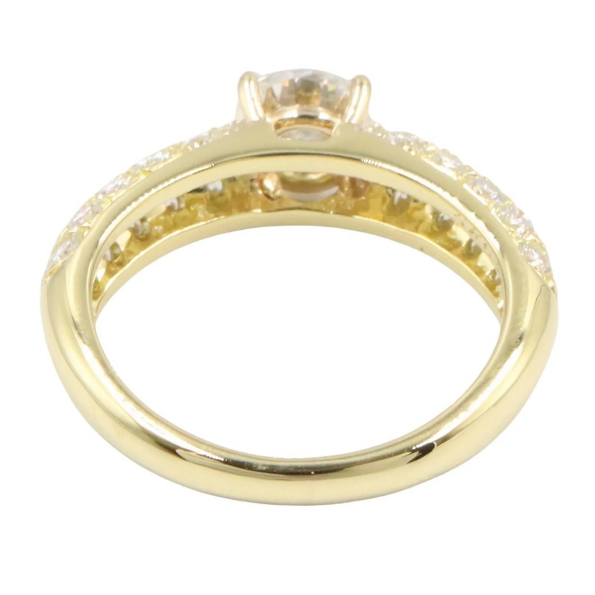 Ring 18K Yellow Gold With Diamond - Image 3
