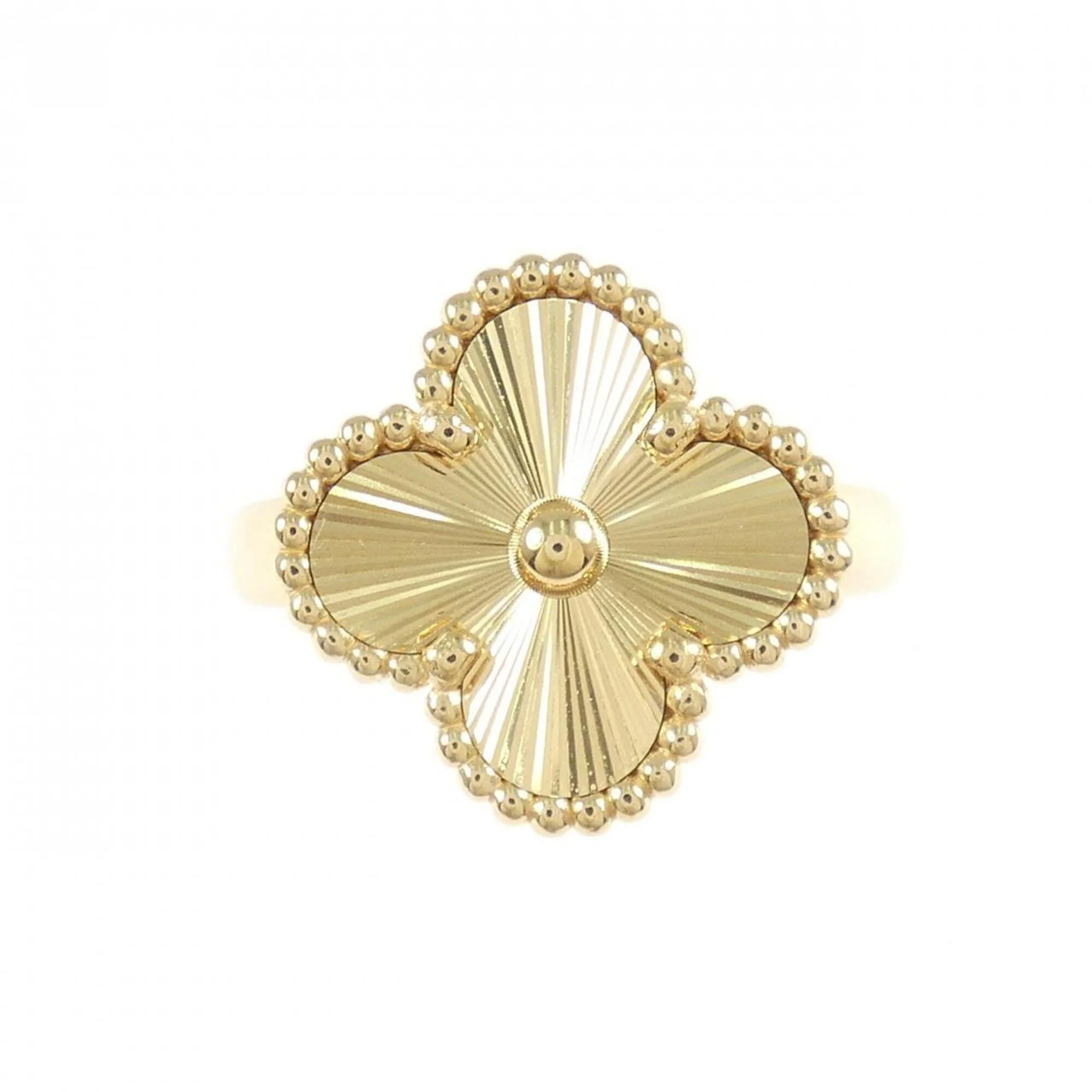 Vintage Alhambra Ring 18K Yellow Gold - Image 2