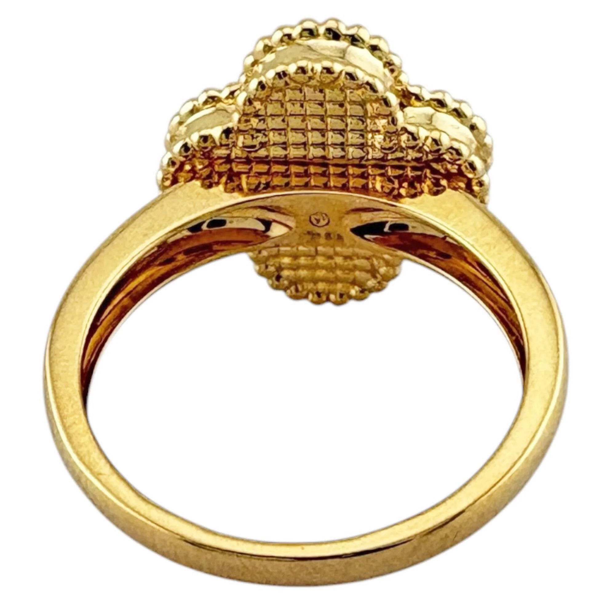 Vintage Alhambra Ring 18K Yellow Gold - Image 5