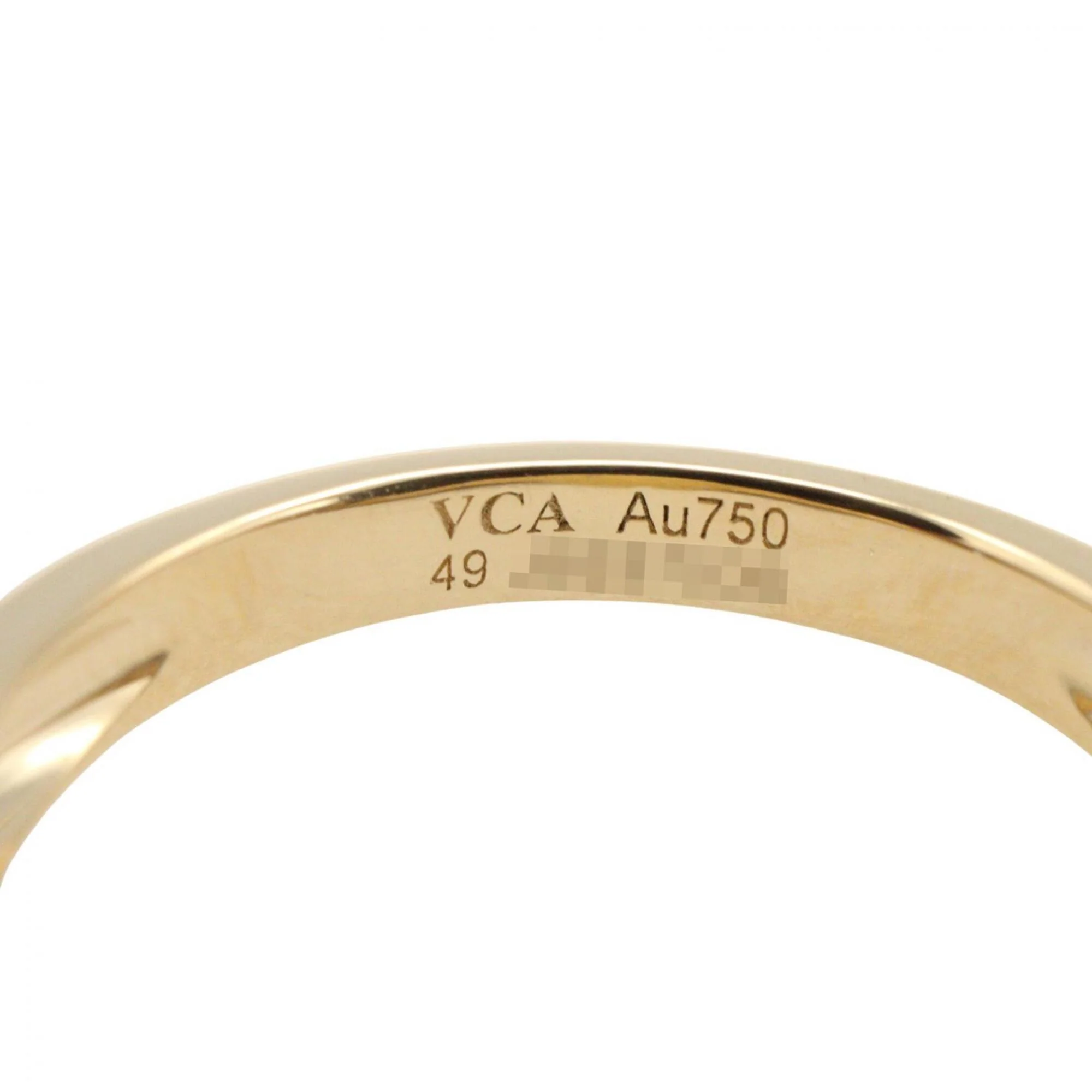 Vintage Alhambra Ring 18K Yellow Gold and Onyx - Image 4