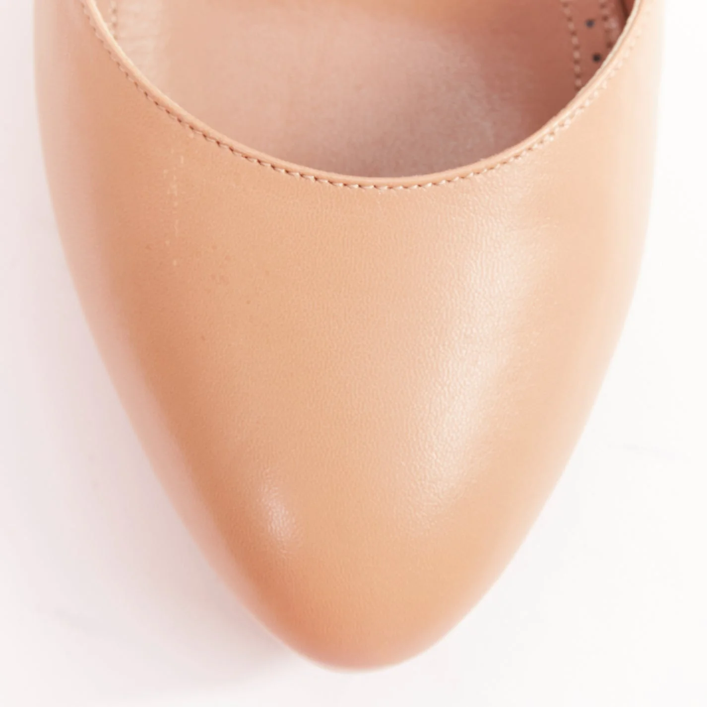 Women's ALAIA nude leather double ankle strap dorsay platform pumps EU37.5 - Image 6